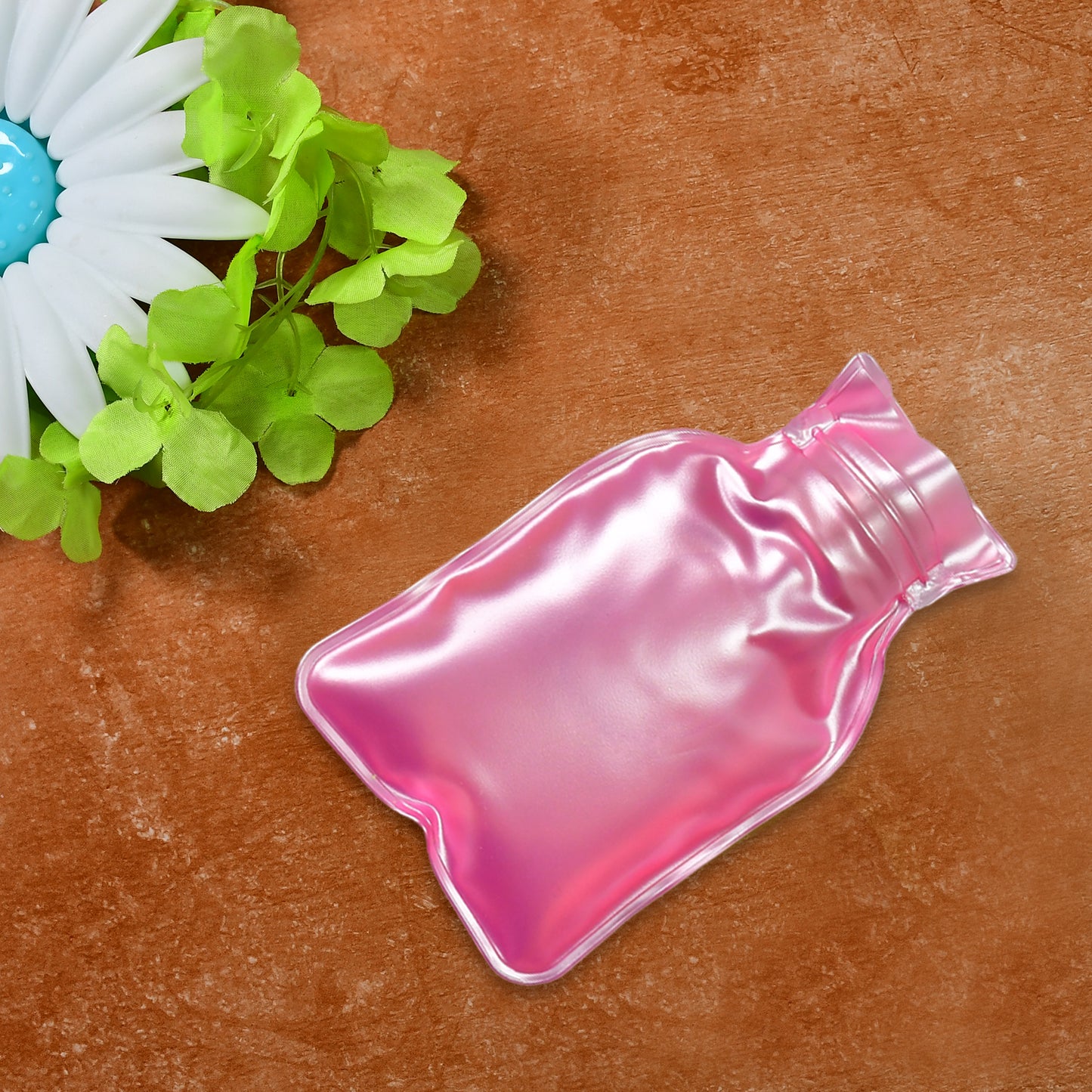 6533 Simple Pink Small Hot Water Bag With Cover For Pain Relief Neck Shoulder Pain And Hand Feet Warmer Menstrual Cramps. - Happy Price - Image 5