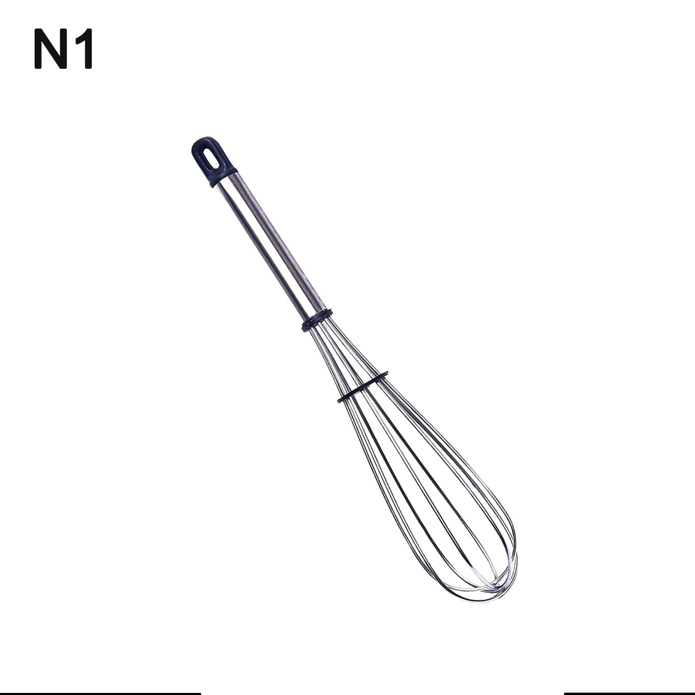 Stainless Steel Wire Whiskballoon Whiskegg Frother Milk Egg Beater (8 Inch) - Happy Price - Image 1