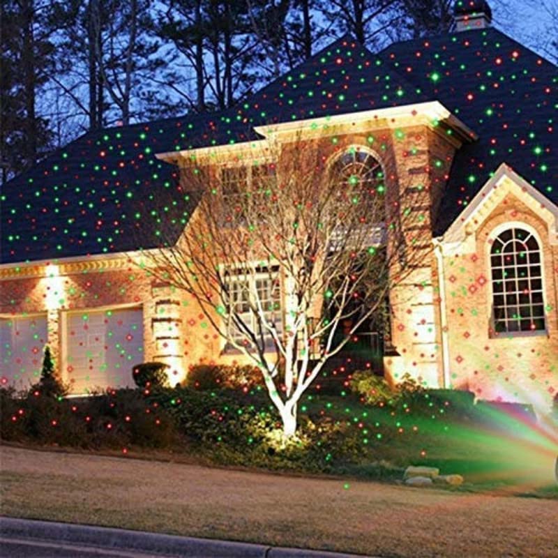 Star Fairy Motion Laser Lights Projector For Garden Lawn Landscape Outdoor Indoor Home Office Diwali Christmas Navratri Decorative Light Party (No Remote Button Multicolour) - Happy Price - Image 3