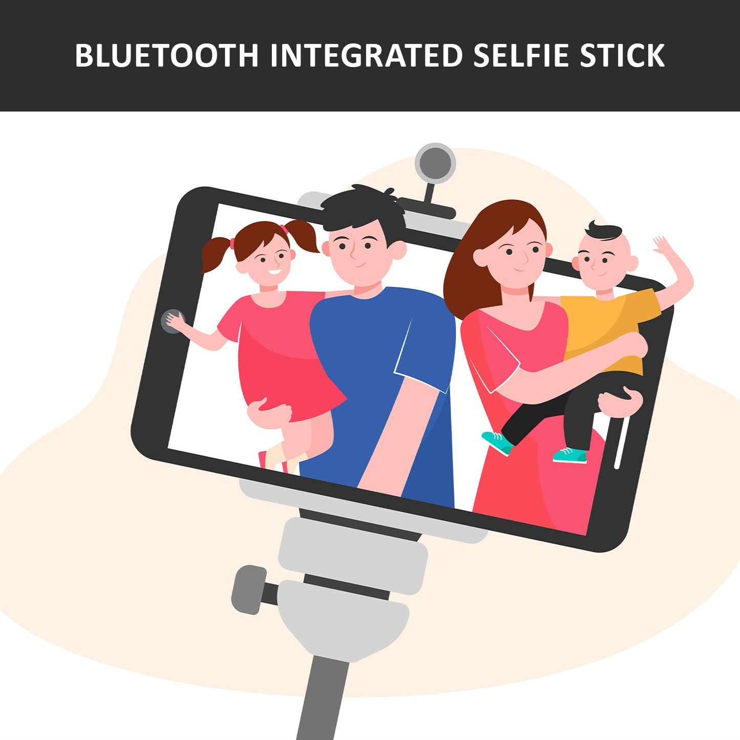 Bluetooth Selfie Stick Portable Phone Tripod Stand For Mobile - Happy Price - Image 5
