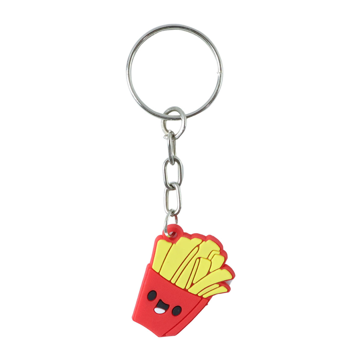 Smiley French Fries Keychain - Fun Cartoon Bag Charm (1 Pc) - Happy Price - Image 4