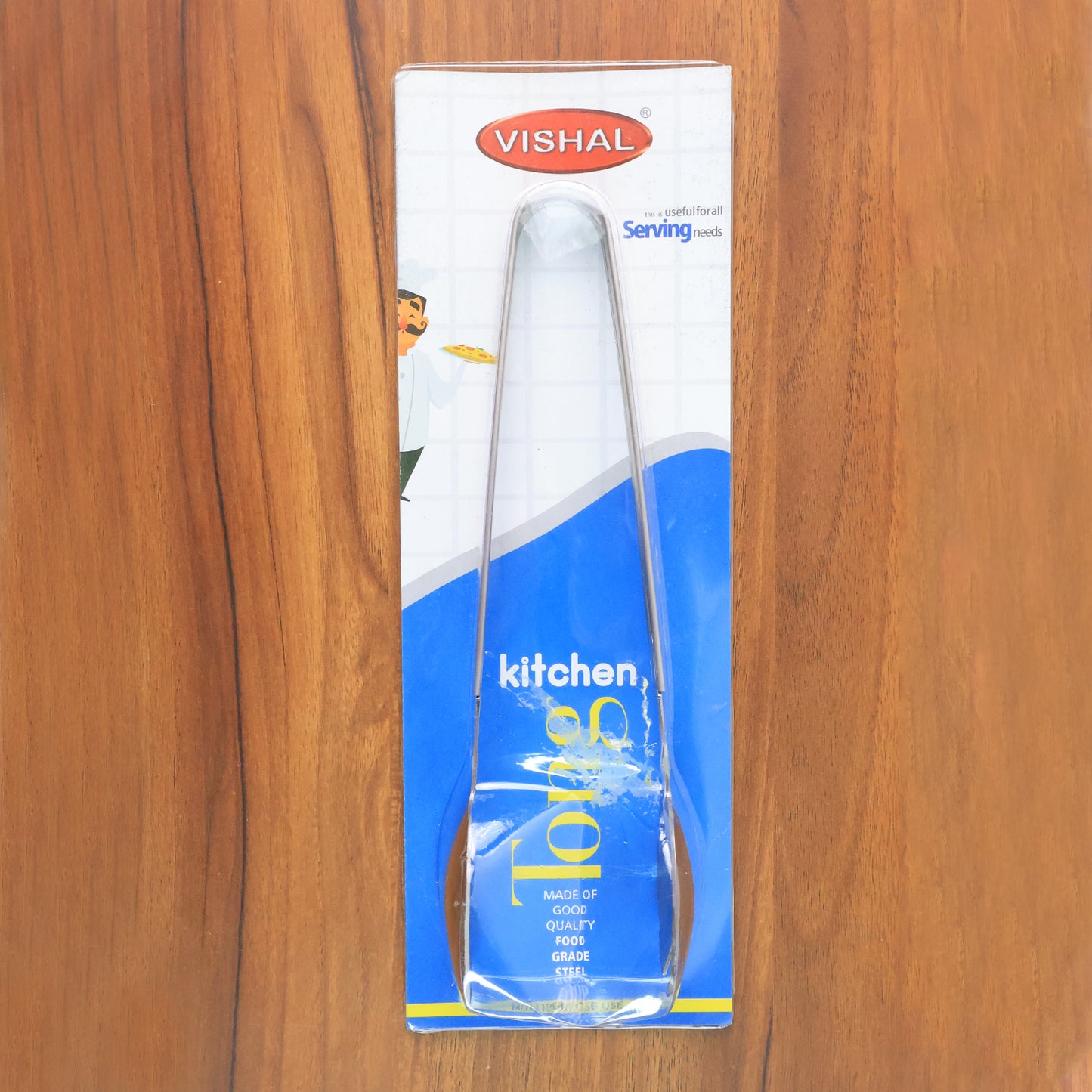 Stainless Steel Multipurpose Serving Tong 2-in-1 Pasta Salad Tong (1 Pc) - Happy Price - Image 7