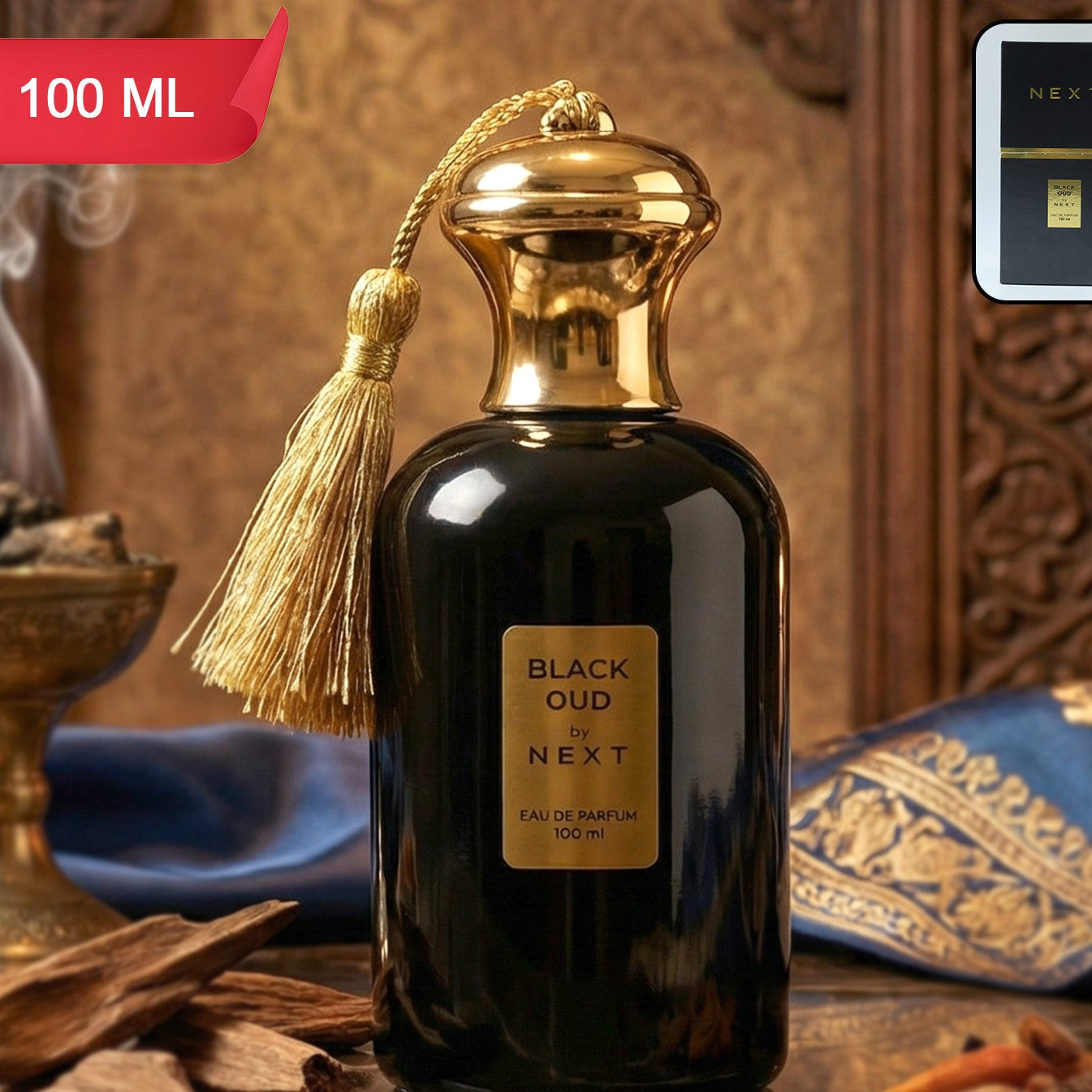 Next Black Oud Eau De Perfume 100 ML - Luxury Oriental Fragrance for Men & Women - Great Price - Image 1