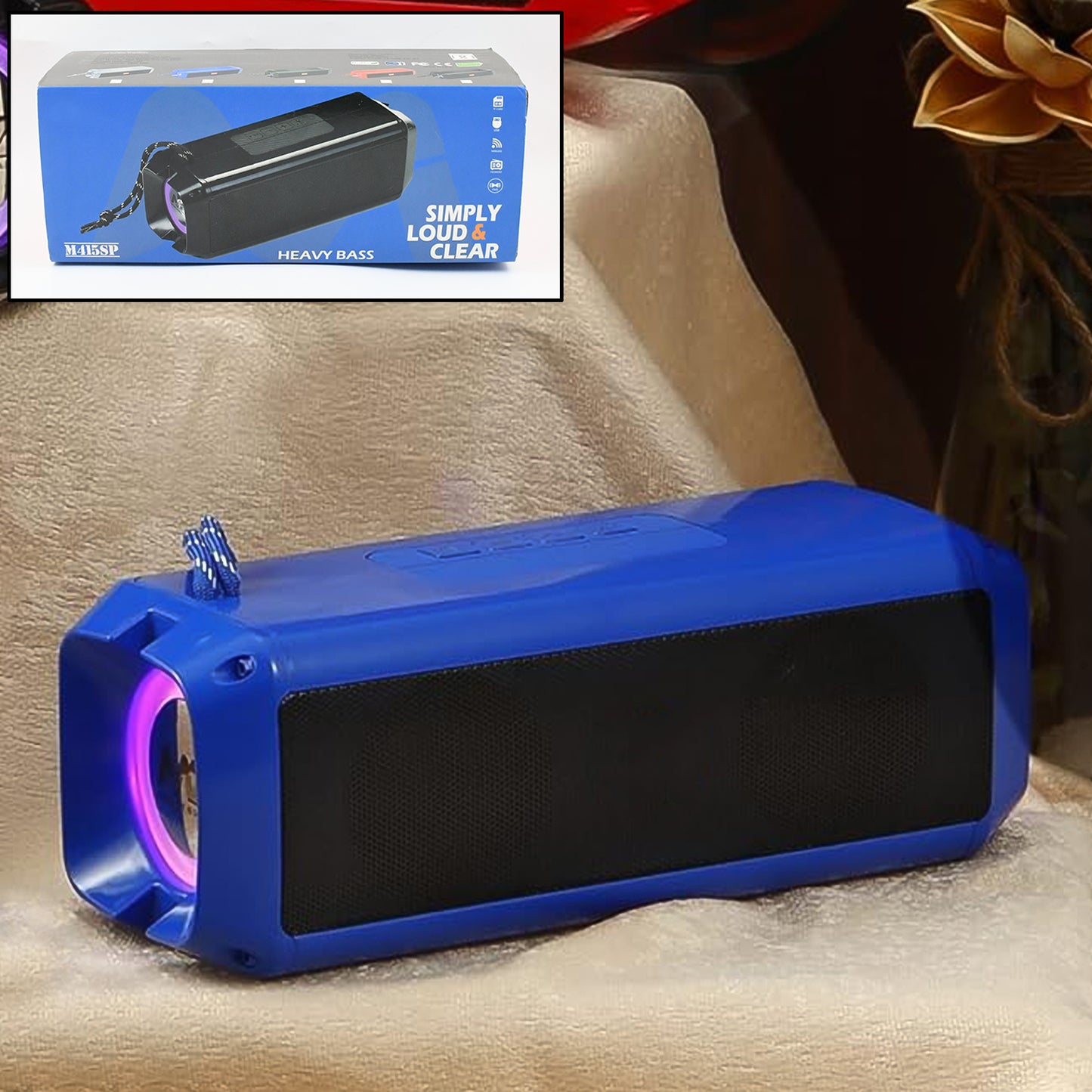 Portable Wireless Rechargeable Speaker Bluetooth Speaker (1 Pc) - Happy Price - Image 2