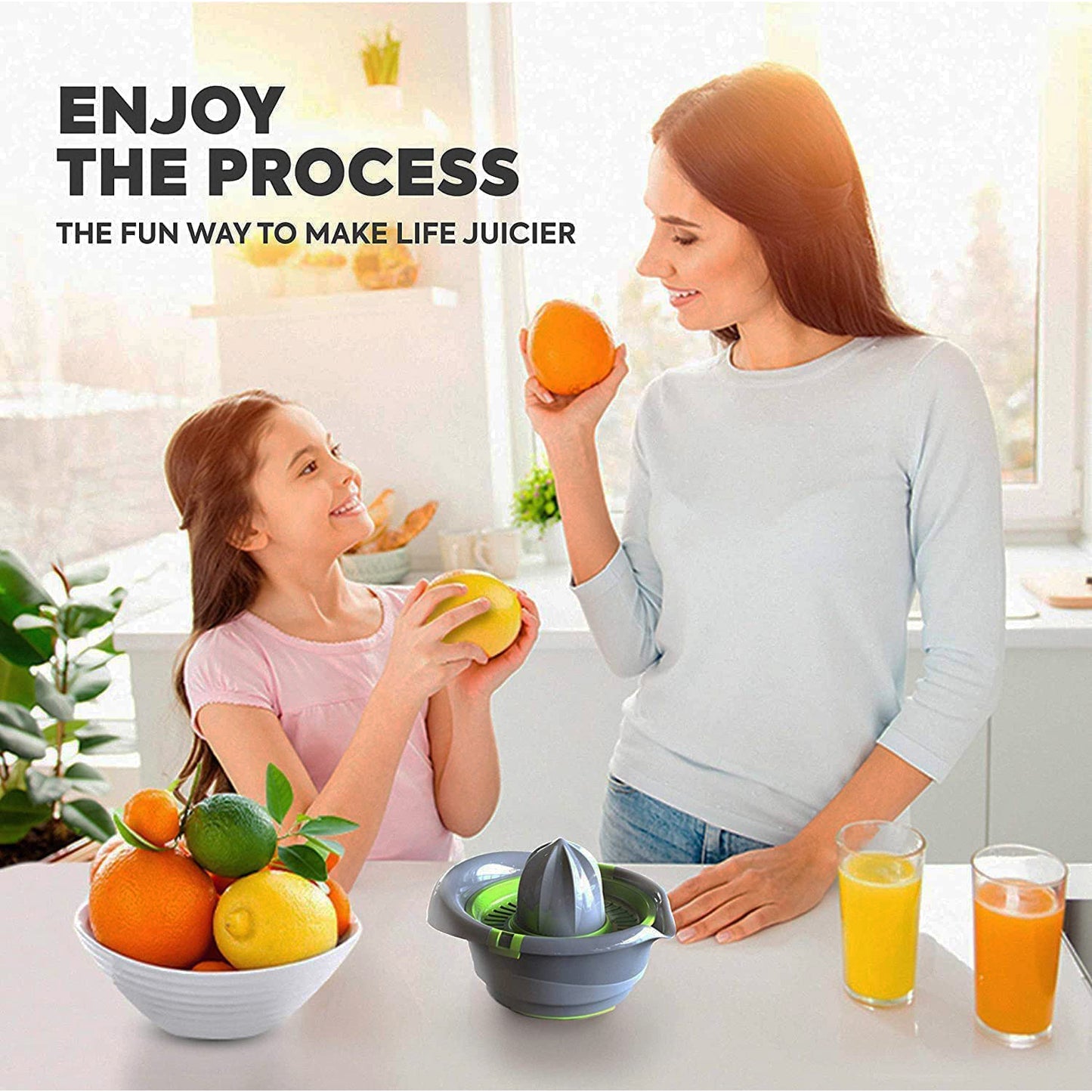Premium Manual Citrus Juicer with Lock System - 1 Pc Hand Press for Oranges, Lemons - Happy Price - Image 5