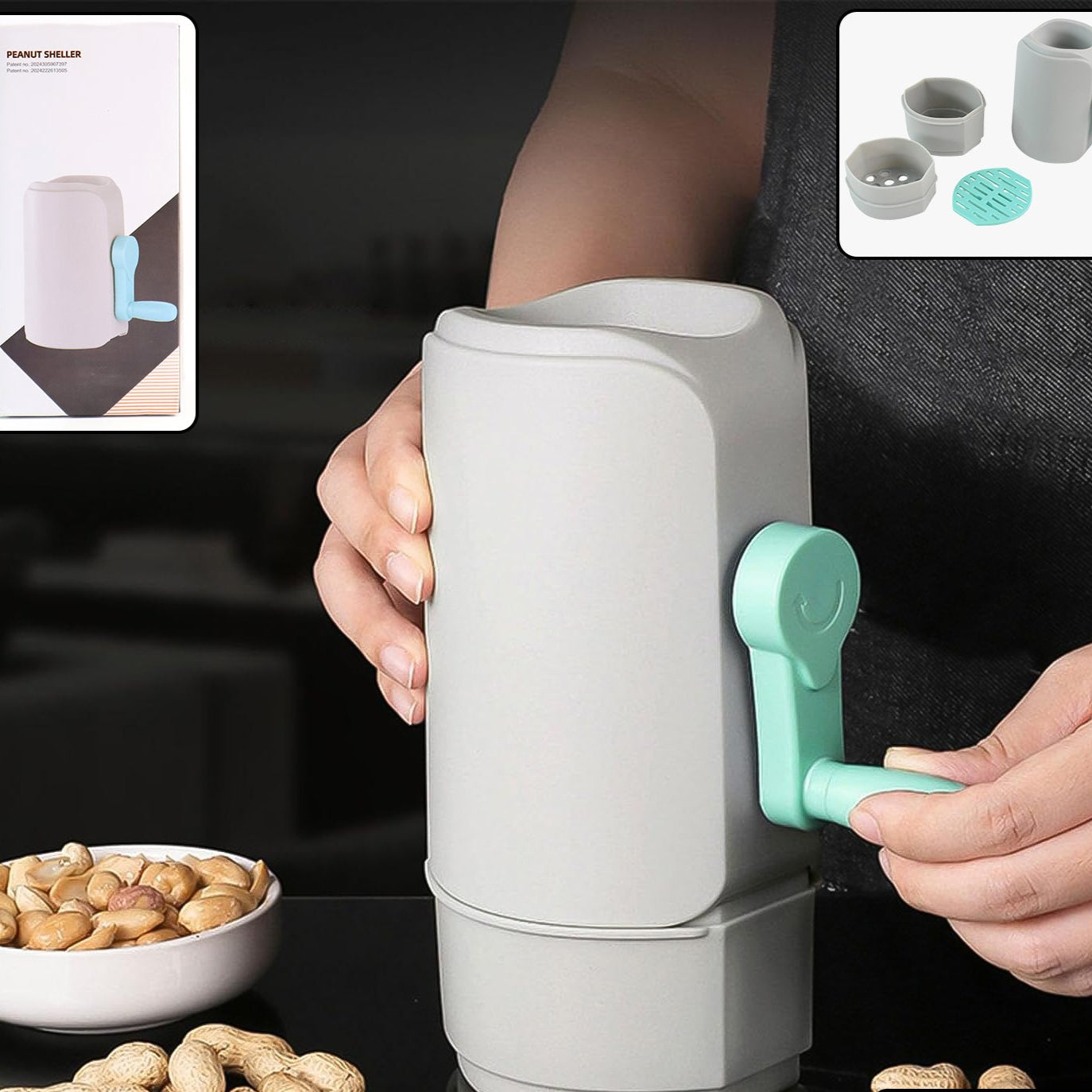 Manual Hand-crank Peanut Sheller Machine - Happy Price - Image 1