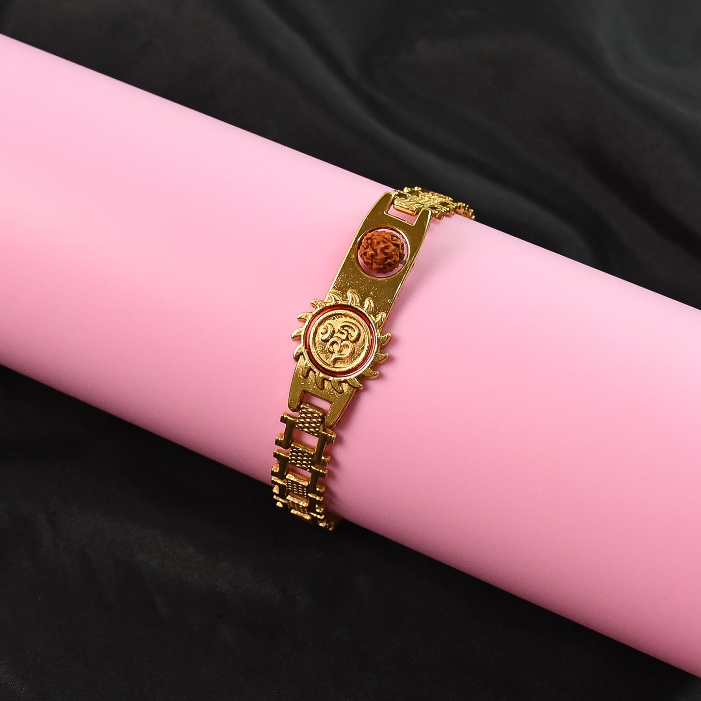 Gold Plated Designer Watch-dial Style Bracelet Rakhi For Brother (1 Pc) - Happy Price - Image 3