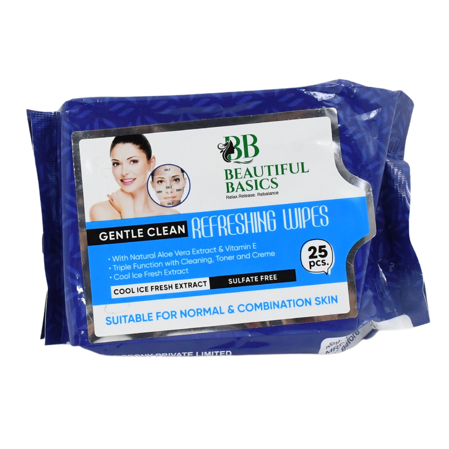 Refreshing Wet Wipes For Face Facial Cleansing Refreshing Skin Hydration Soothing For Skin Ph Balance Alcohol Free Nourishing With Fruit Extract 25 Wipes - Happy Price - Image 4