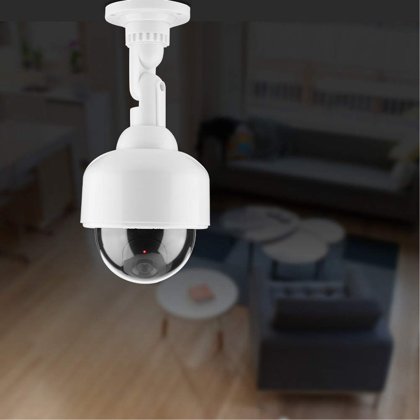 Realistic Dummy CCTV Camera with Flashing Red LED - Indoor/Outdoor Security Deterrent (1 Pc) - Happy Price - Image 4