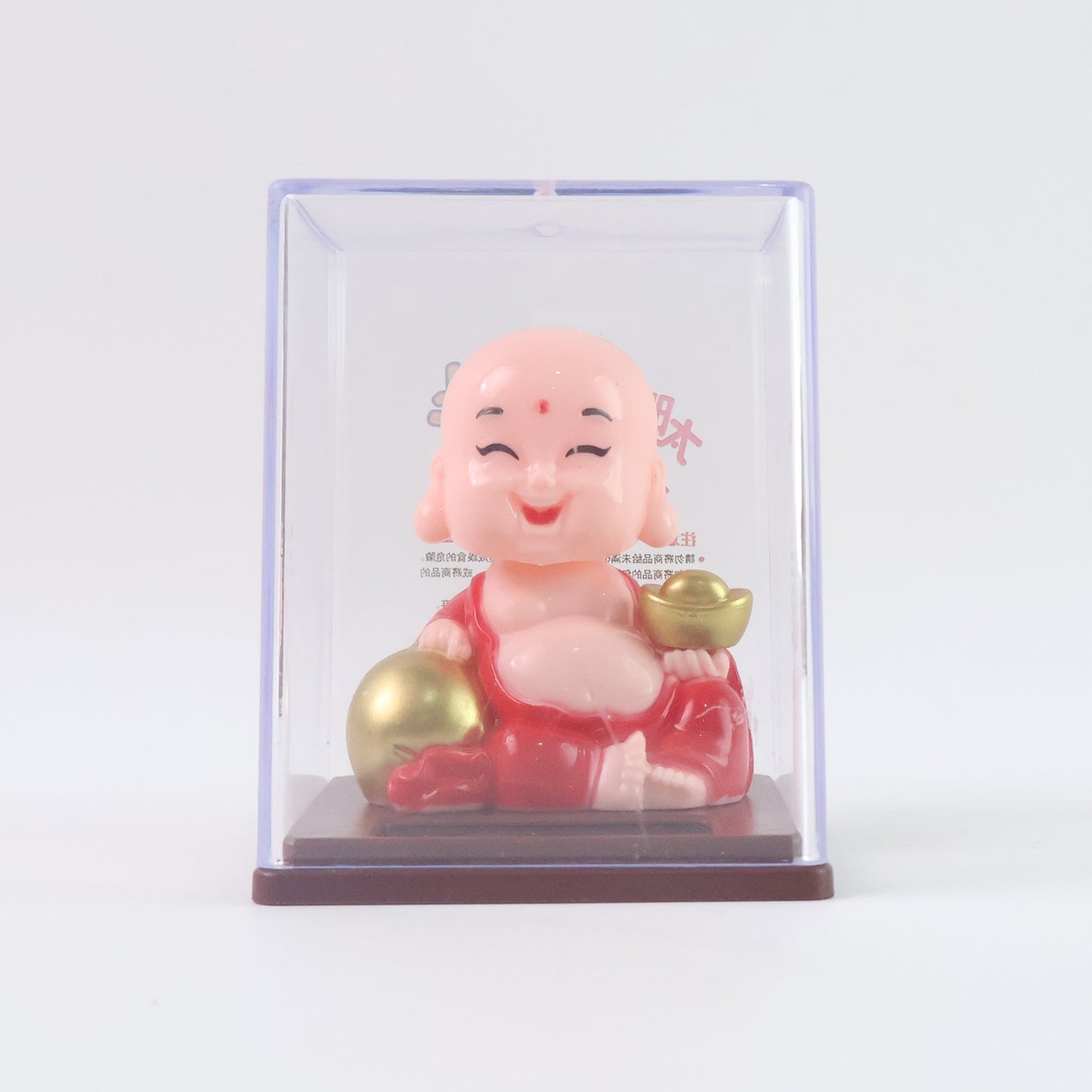 Solar Power Moving Head Buddha Statue Car Ornament (1 Pc Mix Color) - Happy Price - Image 3
