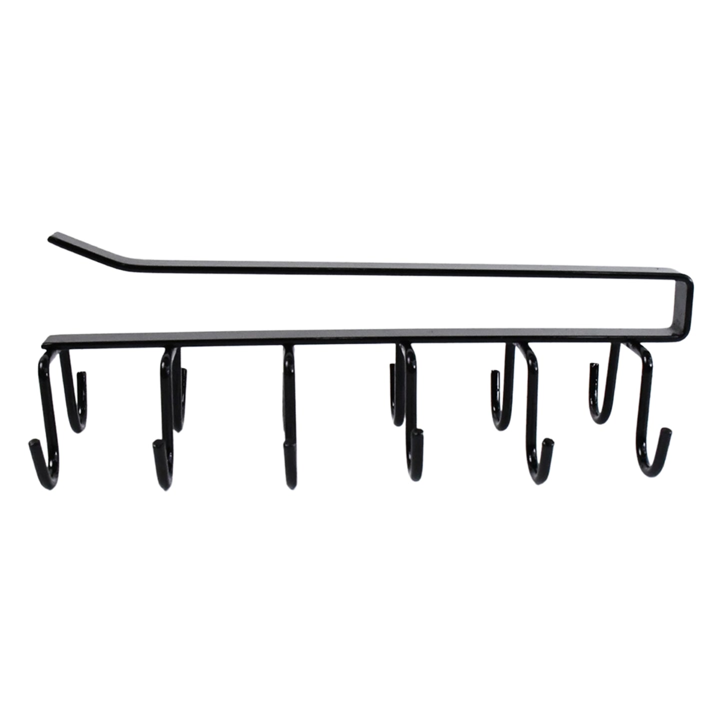 Double-row Metal Cupholder Rack Multi-purpose Iron Hanger With 6 Hooks (1 Pc) - Happy Price - Image 4
