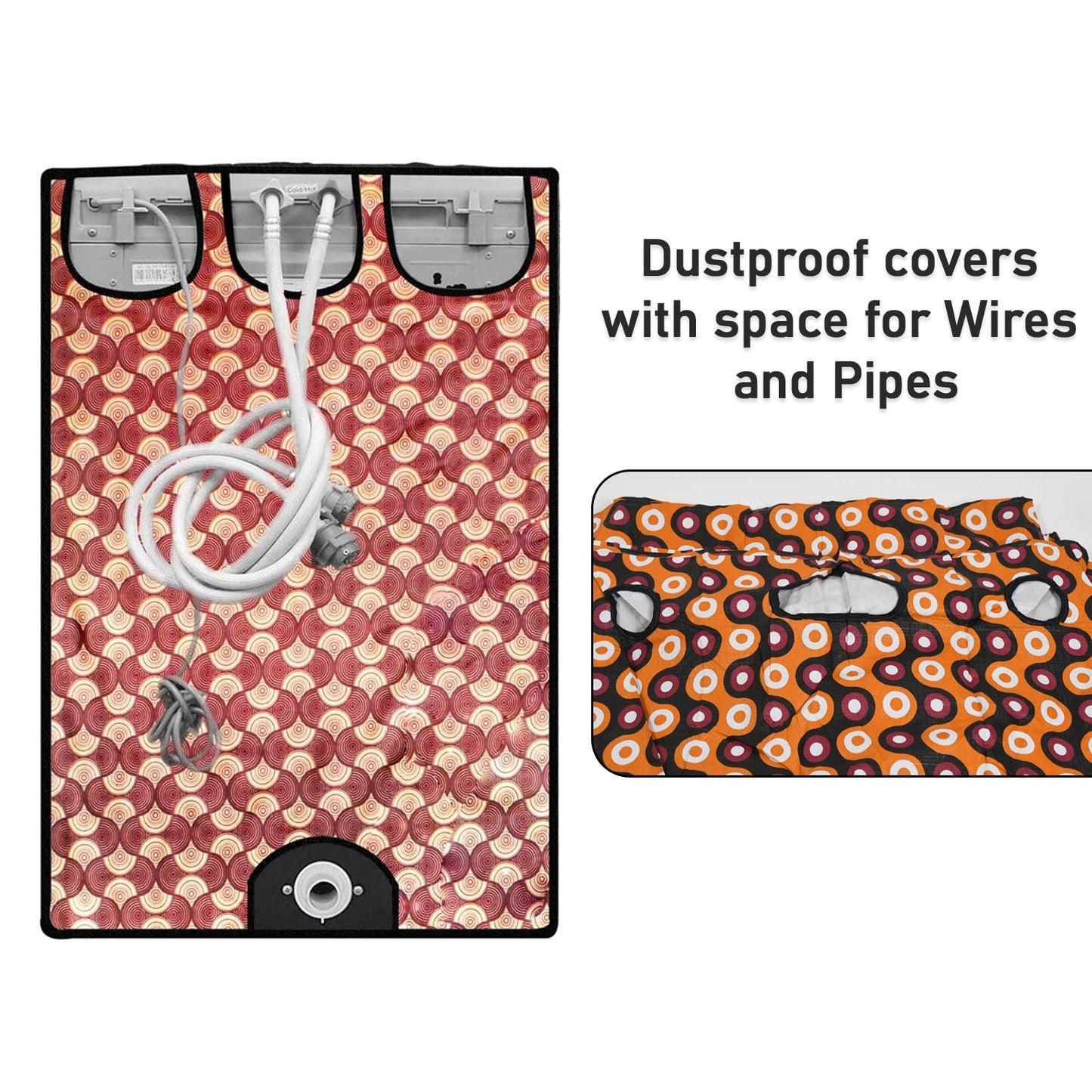 Waterproof Washing Machine Cover - 80x60x60 Cm, Top Load Fully Automatic - Happy Price - Image 4