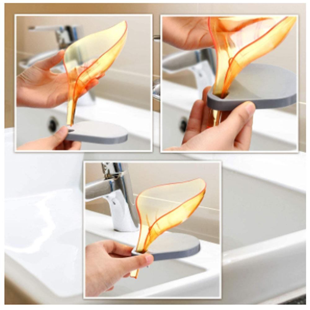 Leaf Shape Soap Box Self Draining Bathroom Soap Holder - Happy Price - Image 3