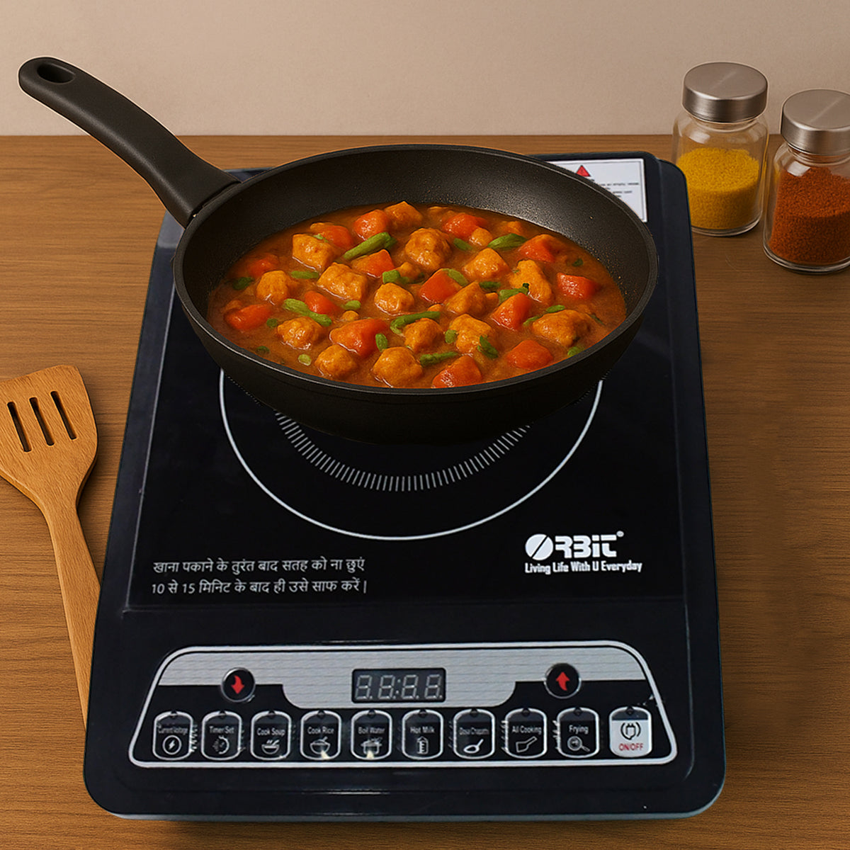 2000W Digital Induction Cooker with Touch Control & LED Display - 1 Pc - Happy Price - Image 7
