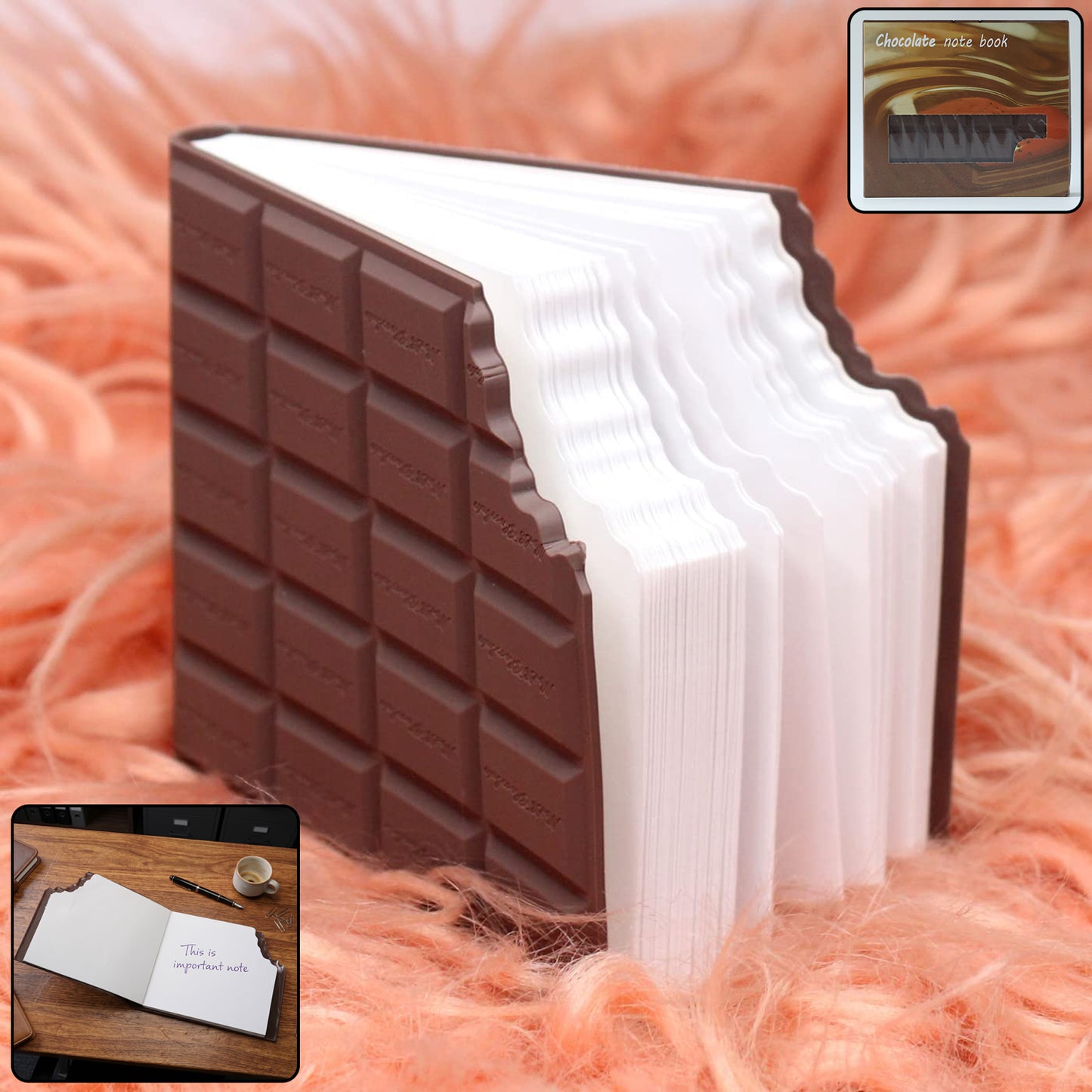Creative Chocolate Bar Notebook Diary - 60 Pages (1 Pc) - Great Price - Image 2