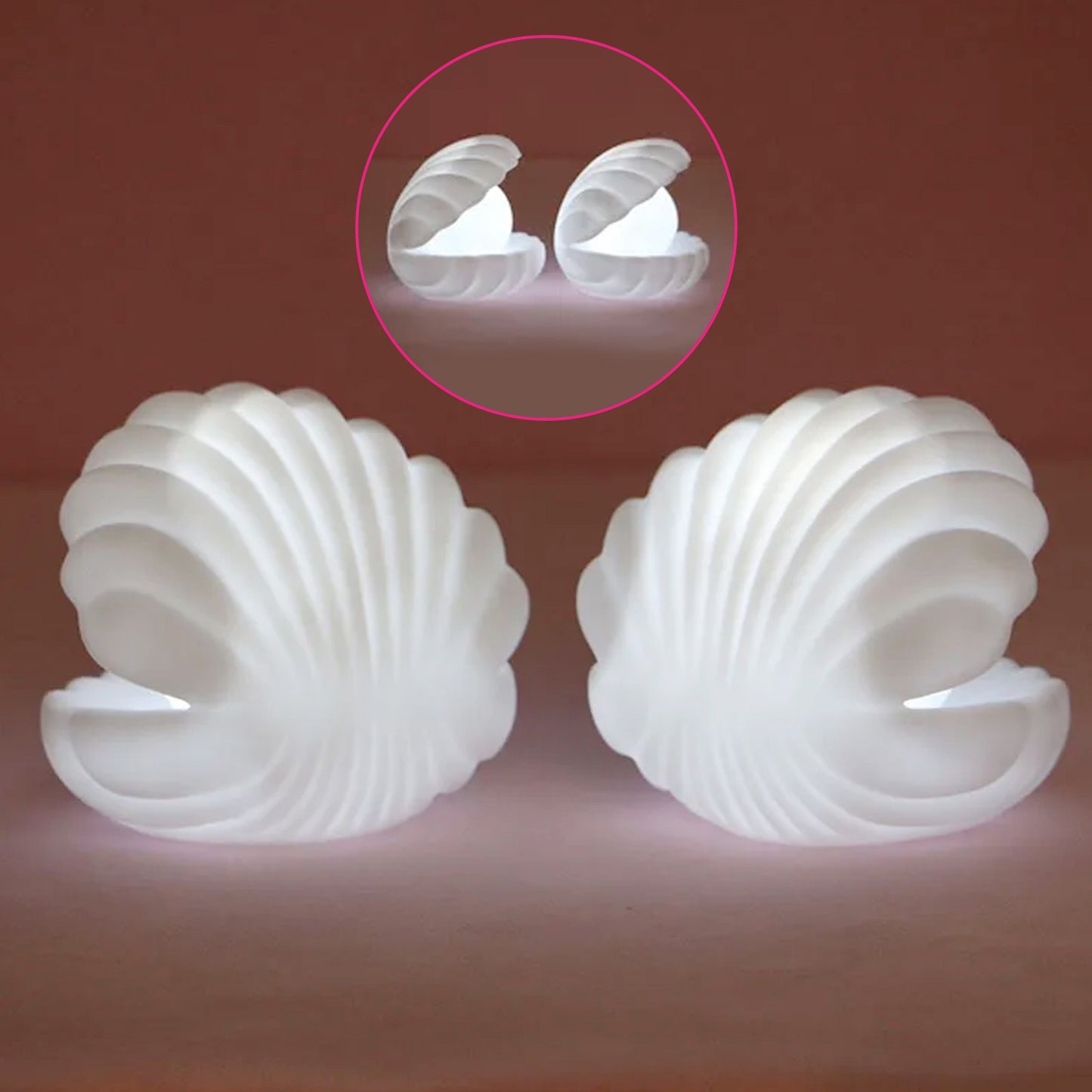 Pearl Shell Night Lamp Decorate Desk Lights Nursery Toy Lamp Led Pearl Shell Night Lights For Bedroom Home - Happy Price - Image 7