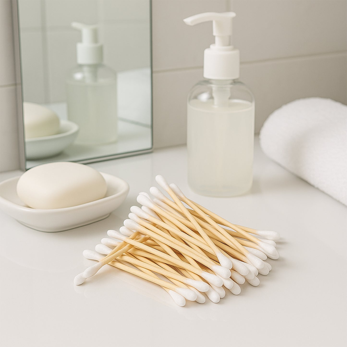 Eco-friendly Wooden Cotton Ear Buds (1 Pkt 100 Pcs Approx) - Happy Price - Image 4