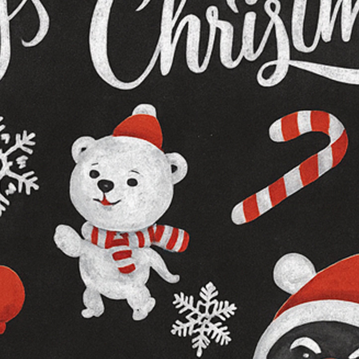 Christmas Theme Wall Sticker - Santa, Snowman & Snowflake Design - 90x60 cm (1 Pc) - Happy Price - Image 4