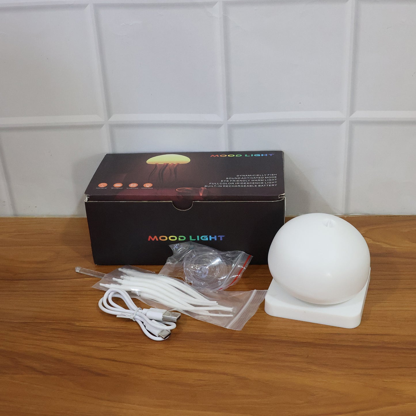 Jellyfish LED Mood Lamp - Colour Changing Ambient Light (1 Pc) - Happy Price - Image 7
