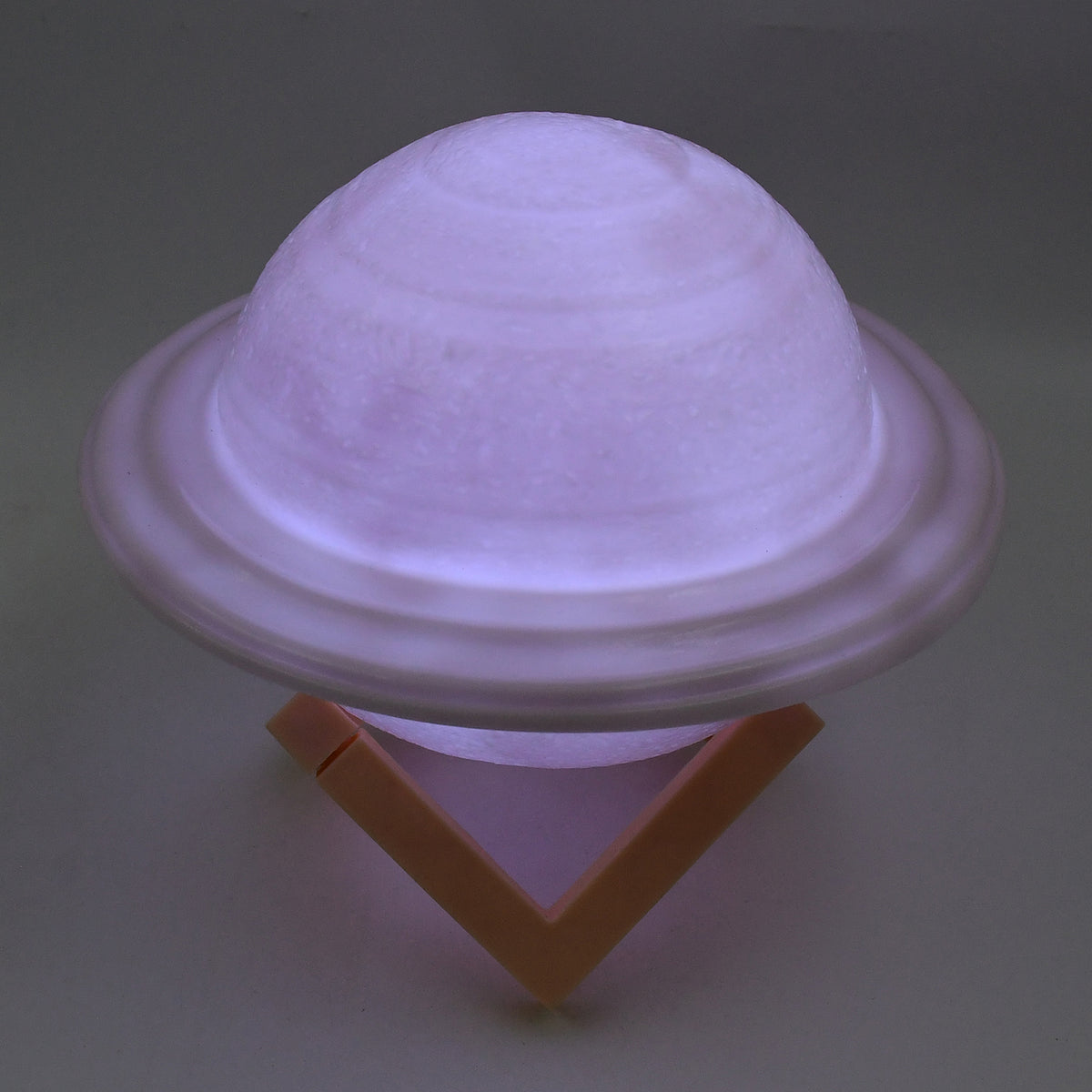 3d Saturn Lamp Home Decoration Bedside Night Light With Base (1 Pc Multicolor) - Happy Price - Image 3