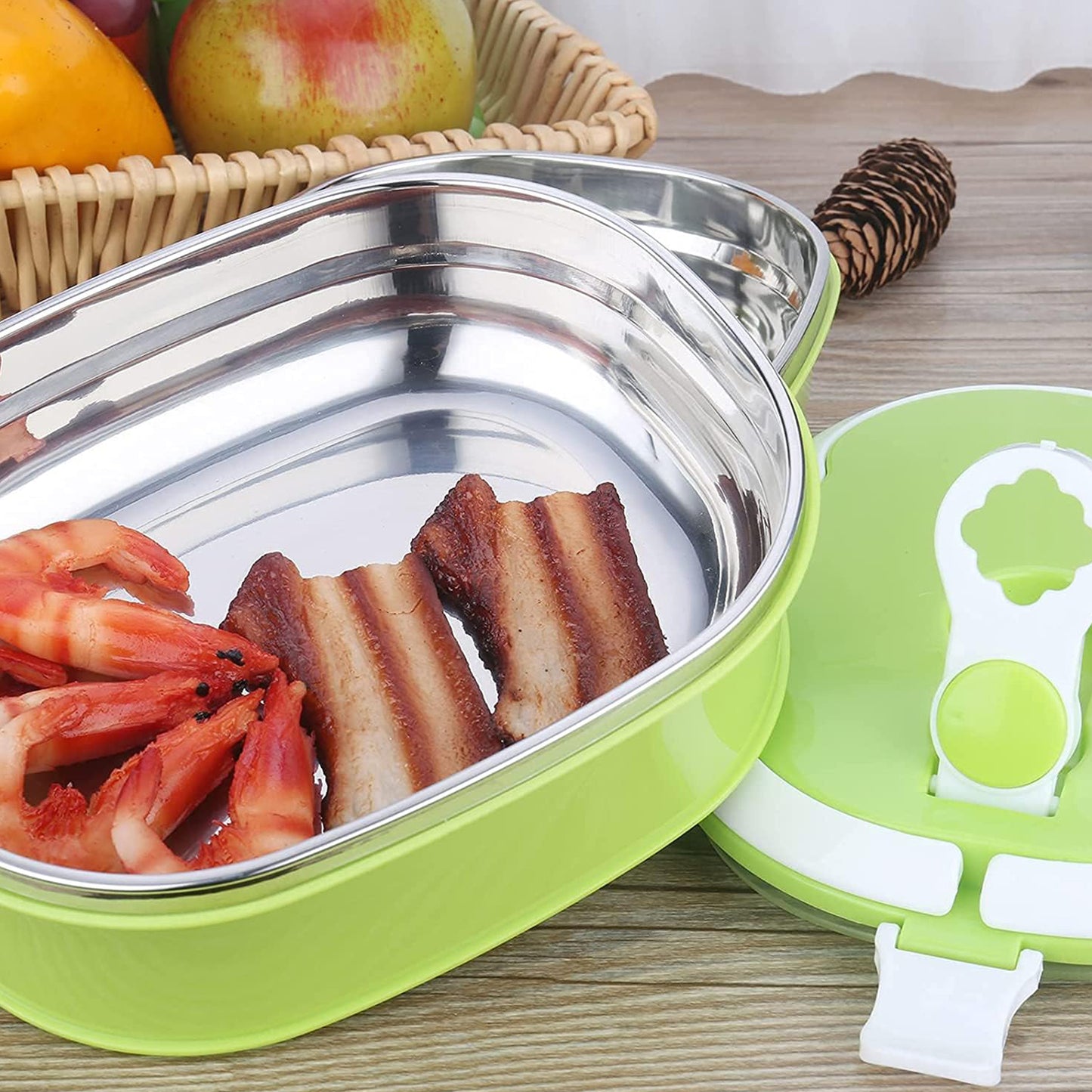 Insulated Stainless Steel Lunch Box - 900/1800ml Leakproof Tiffin for Office & Picnic - Great Price - Image 2