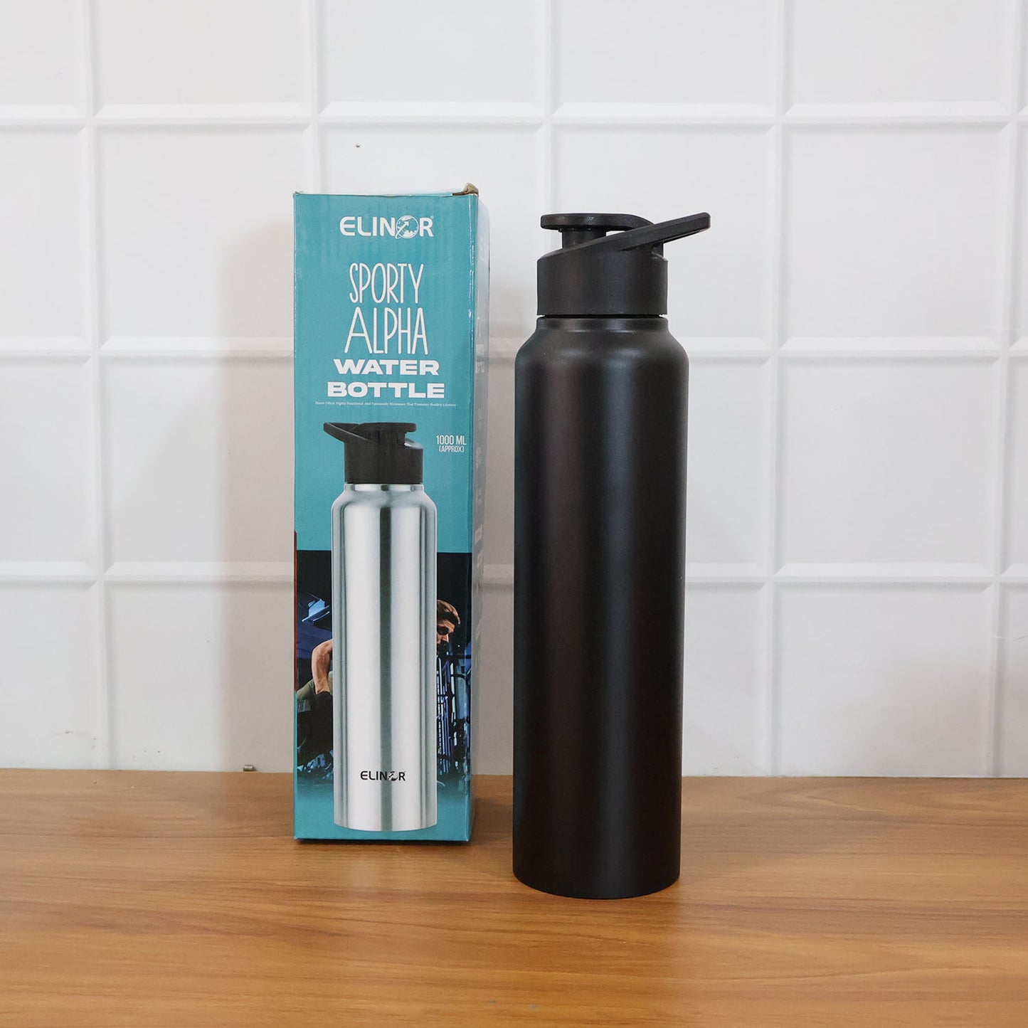1000ml Stainless Steel Flip-Top Sports Water Bottle - Reusable for Gym, Travel, Office - 1 Pc - Great Price - Image 7