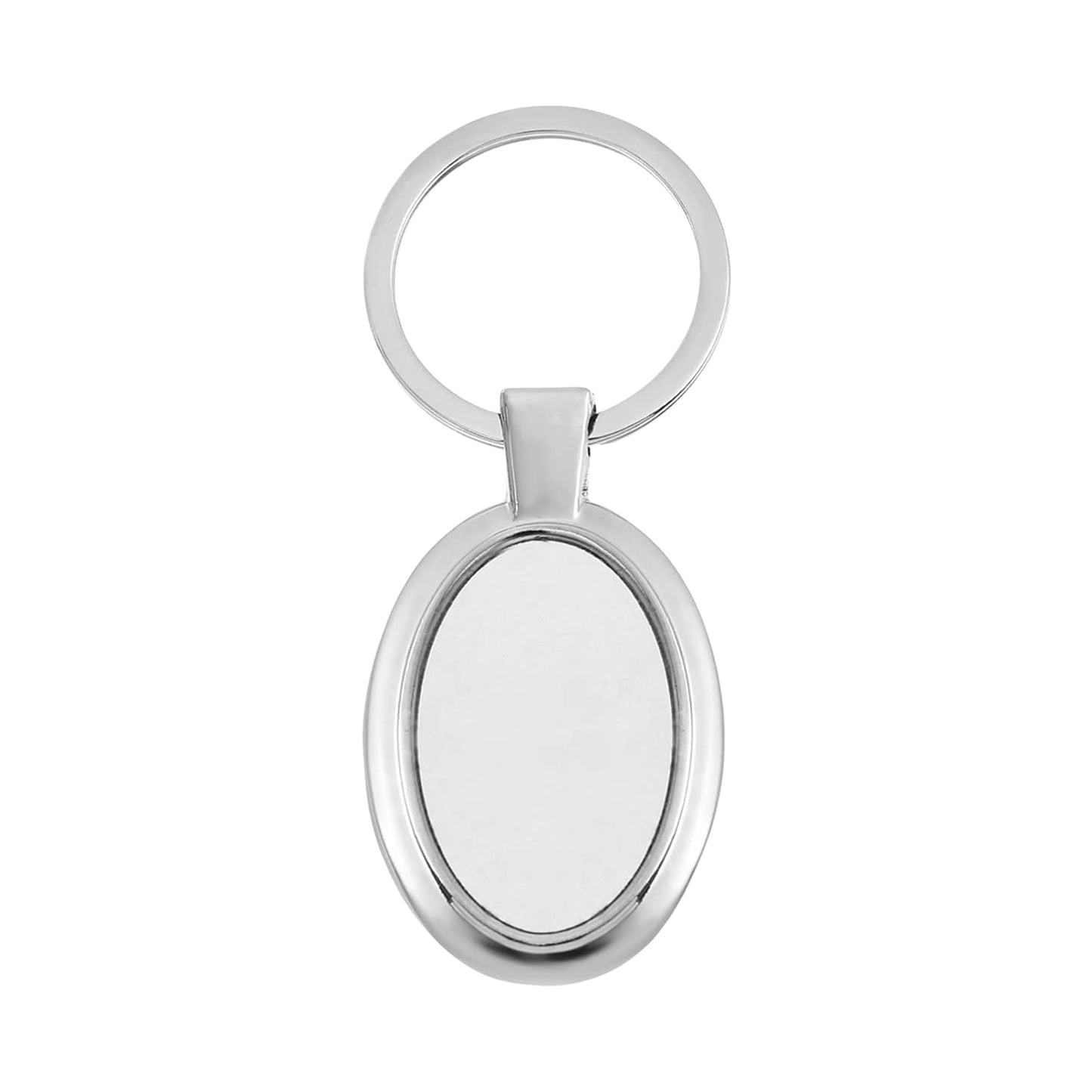Elegant Oval Shape Metal Keychain For Personal Use - Happy Price - Image 2