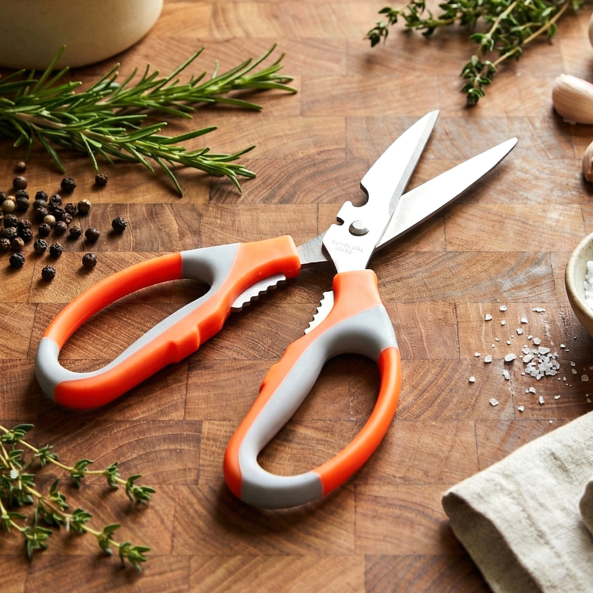 Durable Stainless Steel Kitchen Shears - Multipurpose Tool (1 Pc) - Happy Price - Image 3