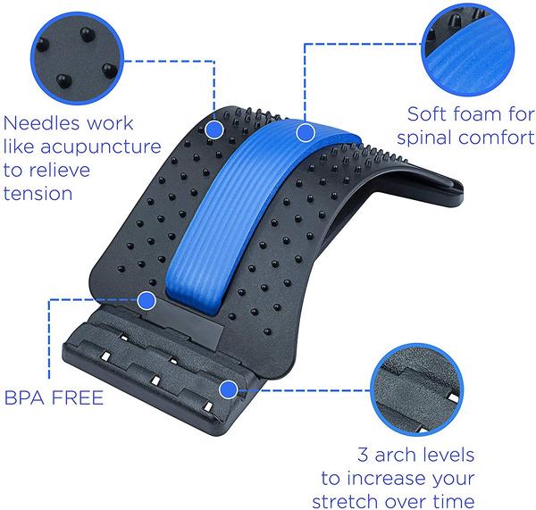 1666 Multi-level Back Stretcher Posture Corrector Device For Back Pain Relief - Happy Price - Image 5