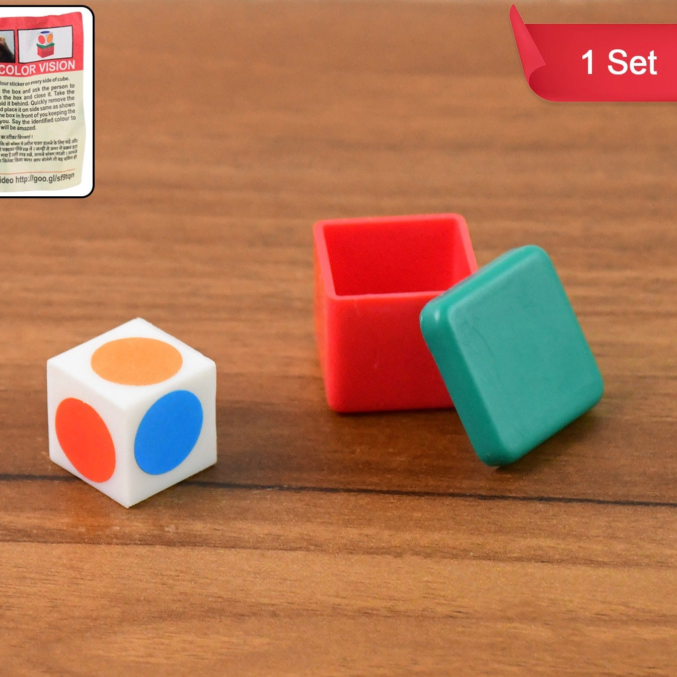 Magic Colour Vision Dice Trick Toy (1 Set) - Happy Price - Image 1