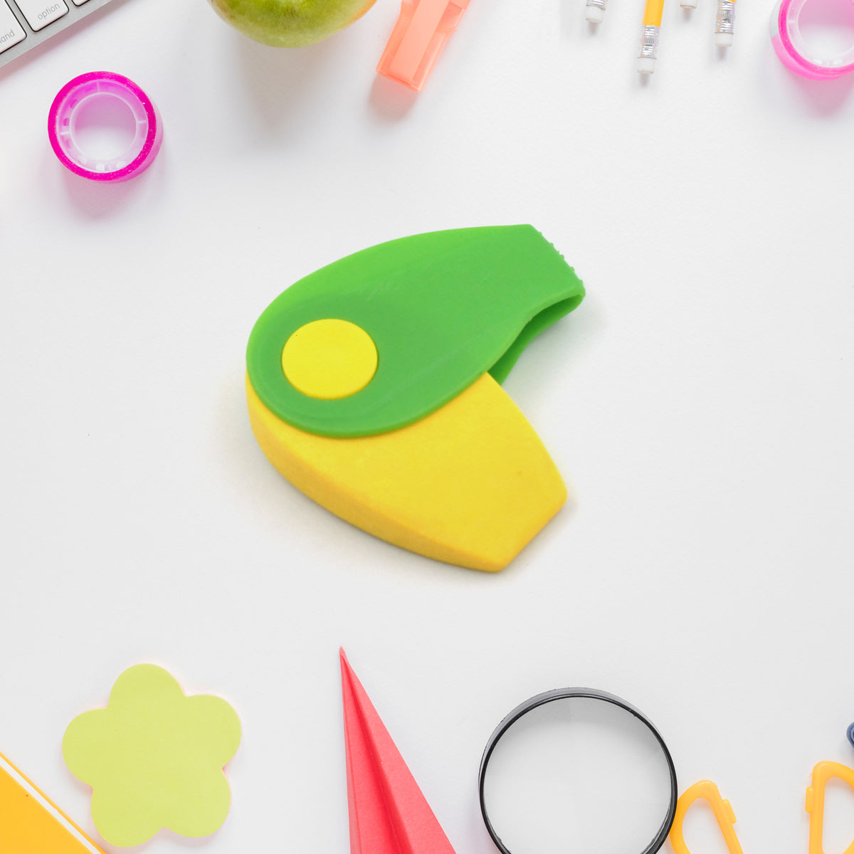 Flair Creative Spinner Dust Free Non-toxic Eraser Enviromental Rotate Eraser For Girls Boys Eraser For School Bday Return Gift Erasers Pencils Set For Kids Educational Stationary Kit School Supplies (1 Pc) - Happy Price - Image 5