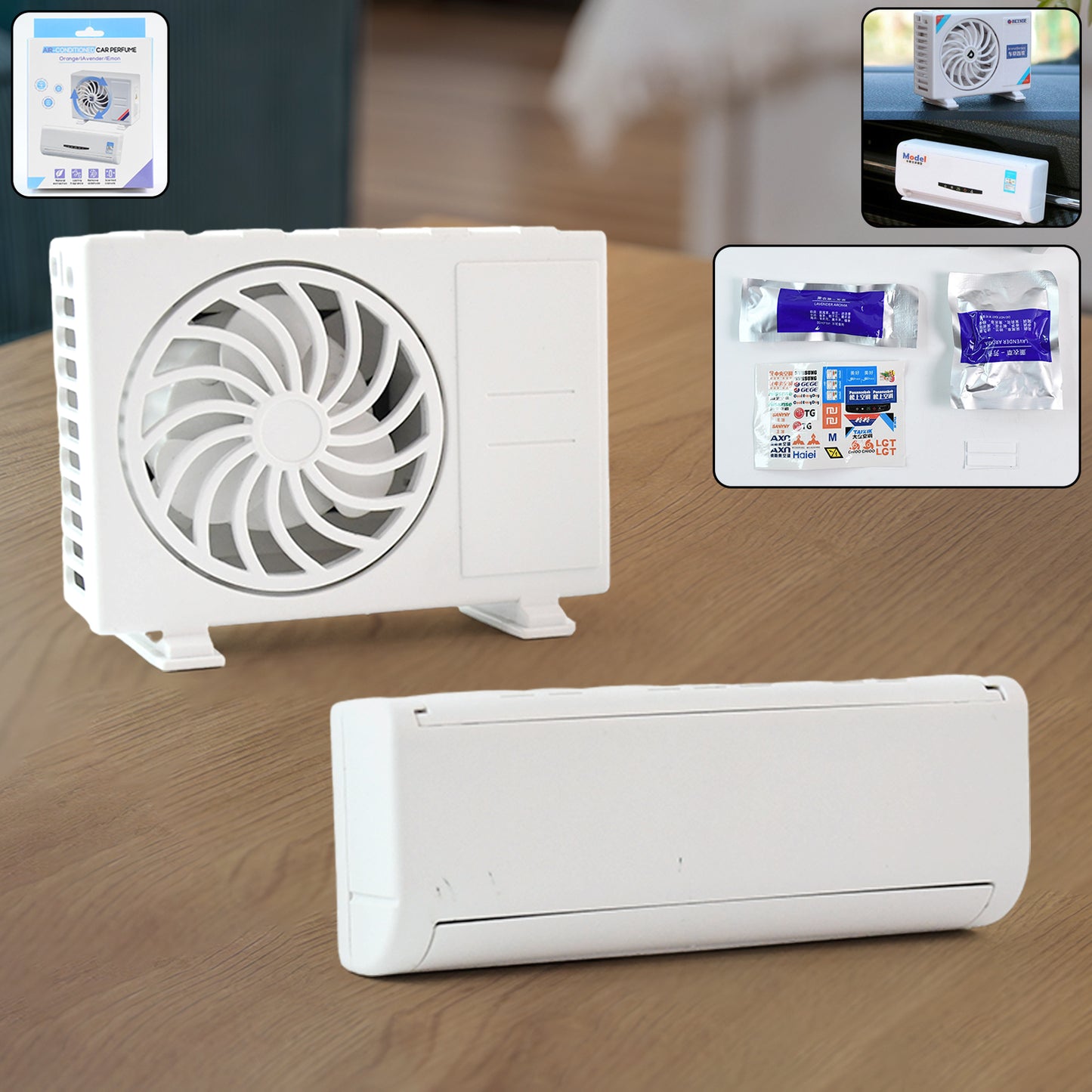 Ac Design Solar-powered Car Air Freshener Built-in Perfume Diffuser For Dashboard And Ac Vent - Happy Price - Image 5