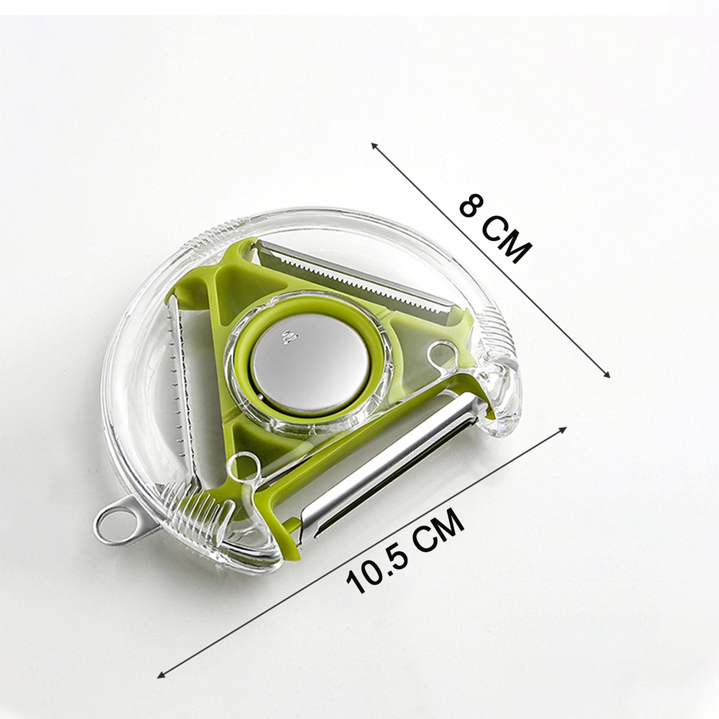 Multi-Blade Rotary Vegetable Peeler & Slicer for Kitchen Use - Happy Price - Image 4