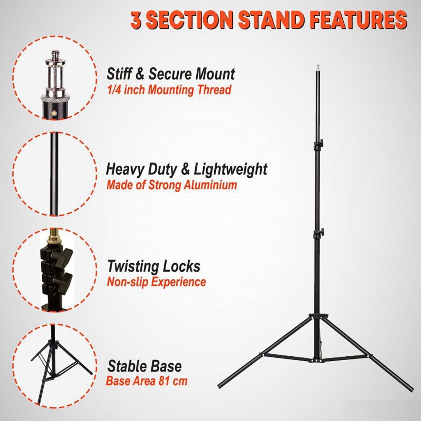 Portable Lightweight Metal Tripod Display Easel Stand - Adjustable Height - Great Price - Image 2