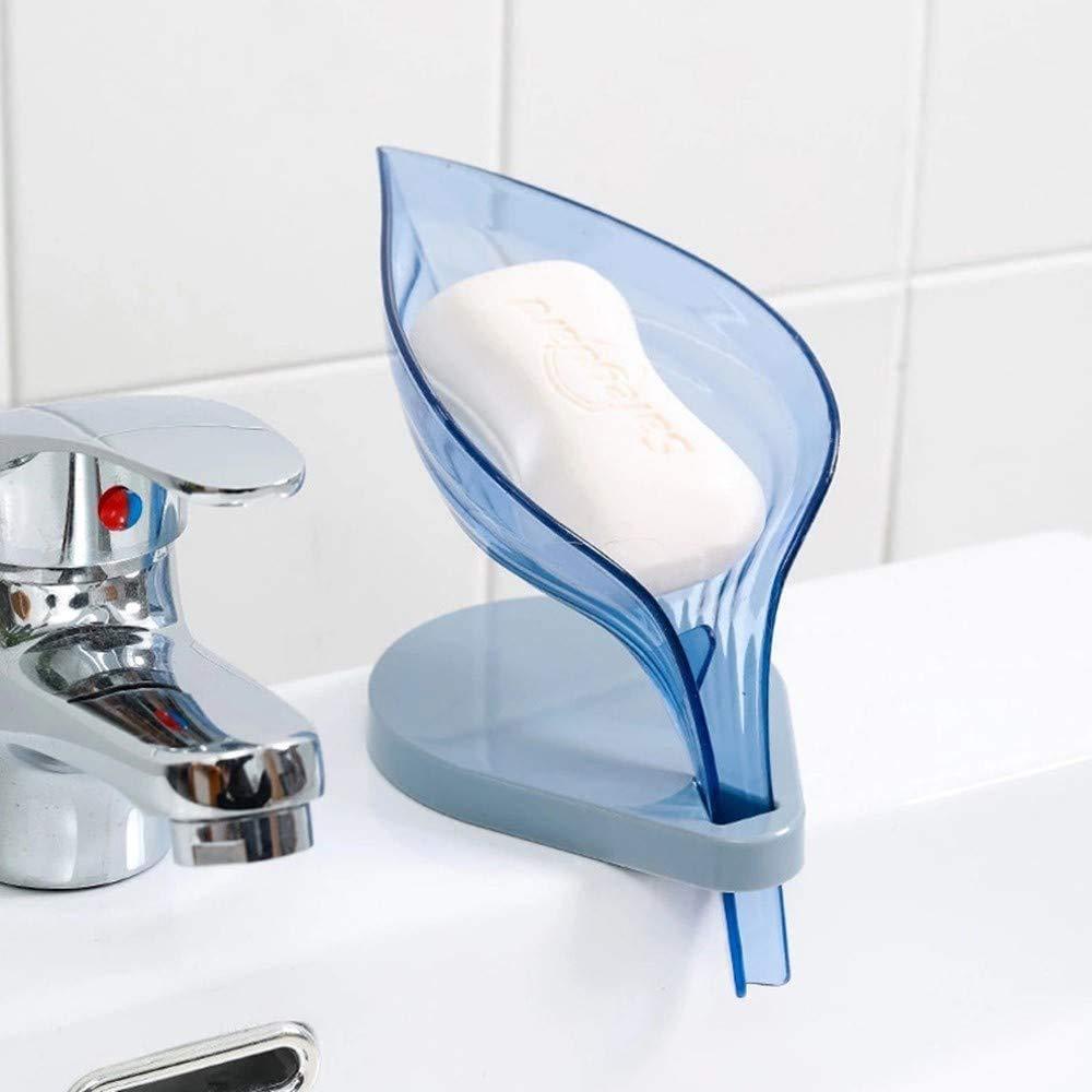 Leaf Shape Soap Box Self Draining Bathroom Soap Holder - Happy Price - Image 2