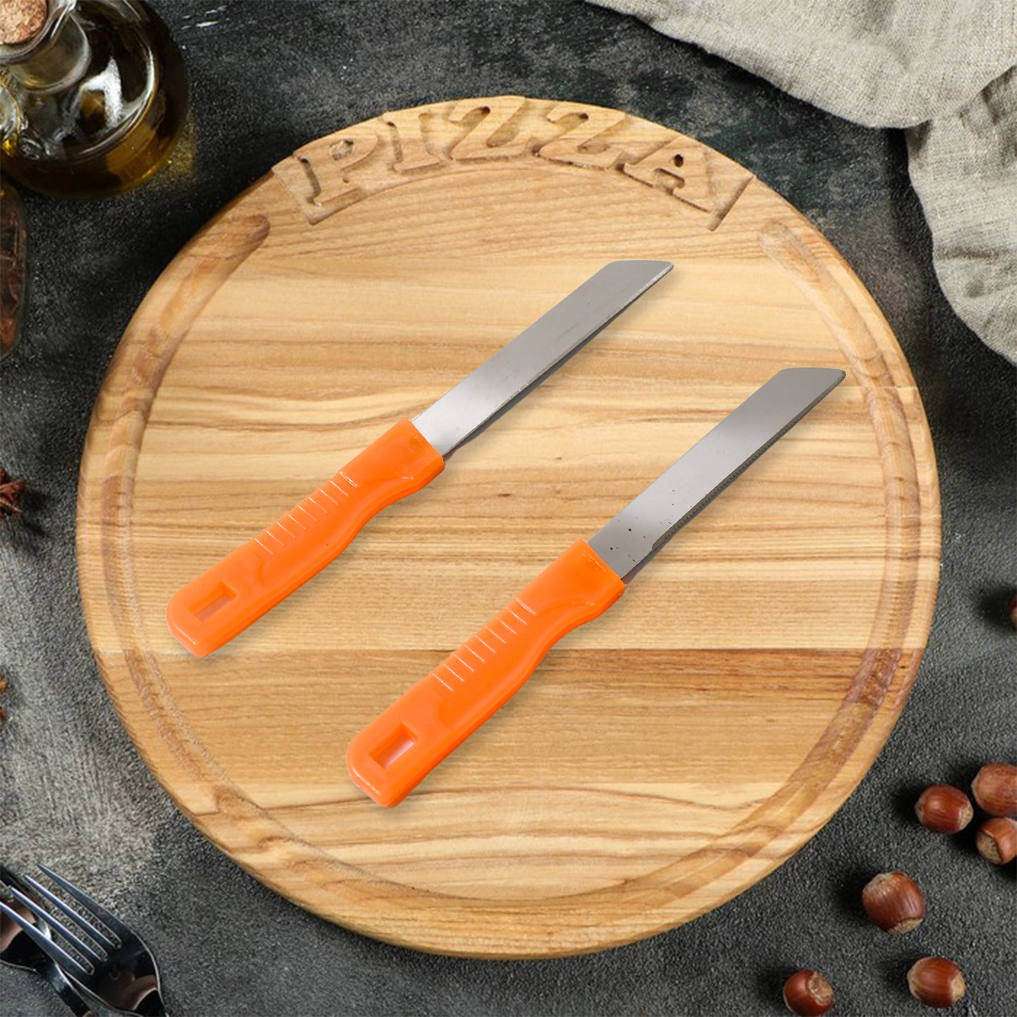 3in1 Multipurpose Stainless Steel Classic Kitchen Knife Set Of 3 For Fruits And Vegetable Chopping Cutting Peeling Kitchen Knife Vegetable Peeler Plain Knife - Happy Price - Image 3