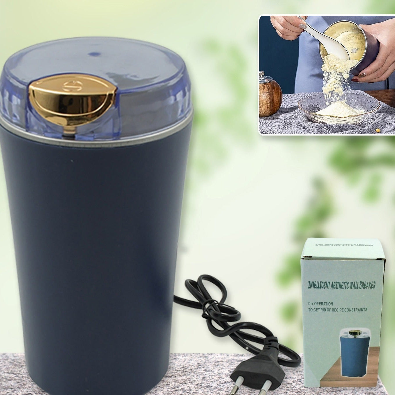 Mini Mixer Small Blander Power Full Mini Grinder Electric Coffee Bean Grinder Grinder Machine Portable Grinder For Home And Office. - Happy Price - Image 1