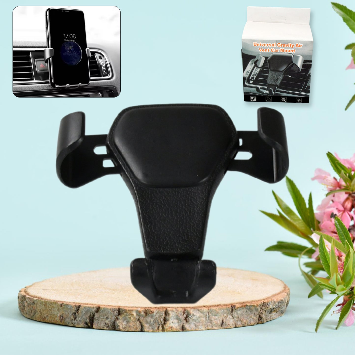 Mobile Phone Holder For Car Phone Holder For Cars Cell Phone Mount For Car Multifunctional Car Mobile Phone Stand Car Cell Phone Holder Auto Phone Holder Air Outlet Car Holder - Happy Price - Image 2