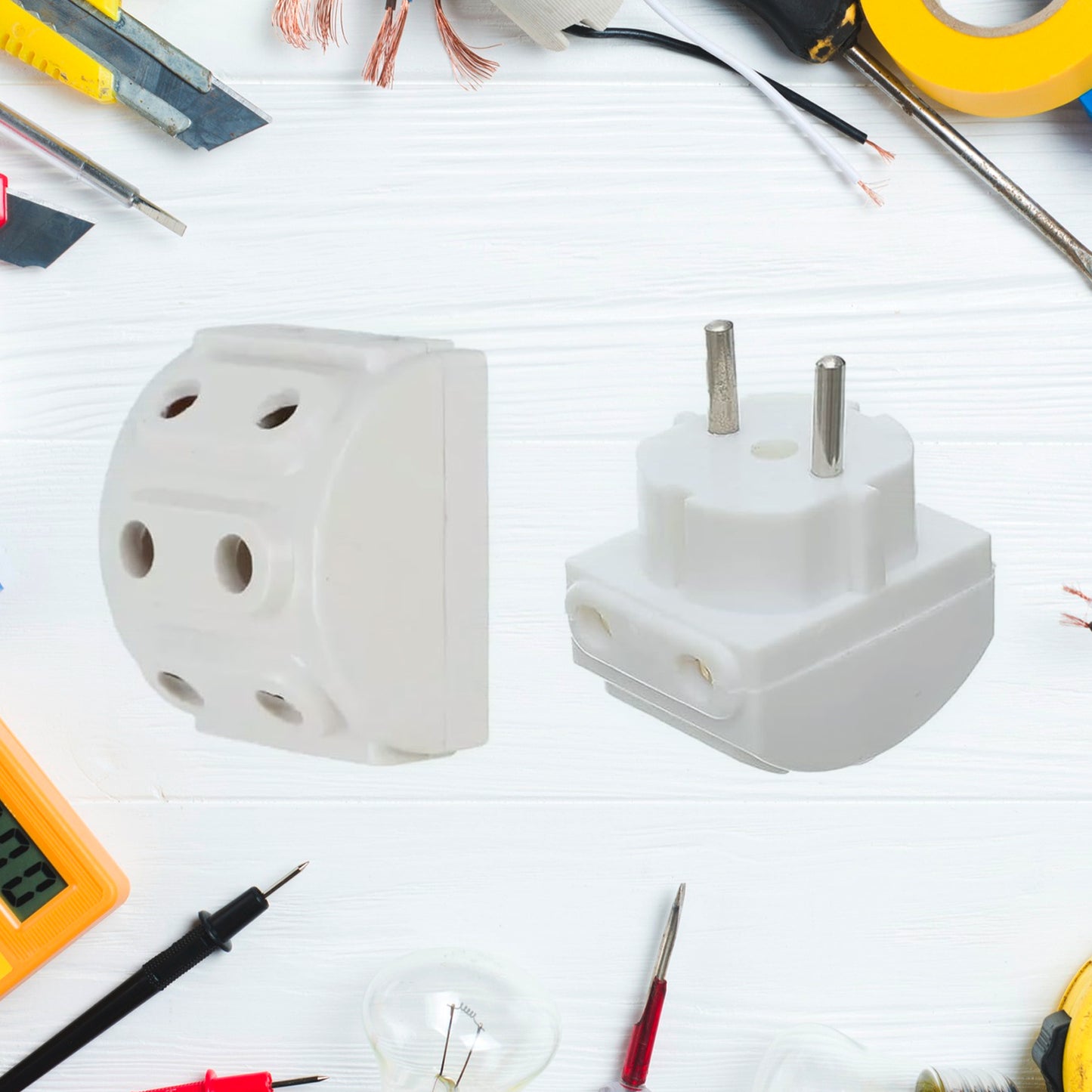 5-way 2 Pin Multi-plug Socket Converter (1 Pc) - Happy Price - Image 2