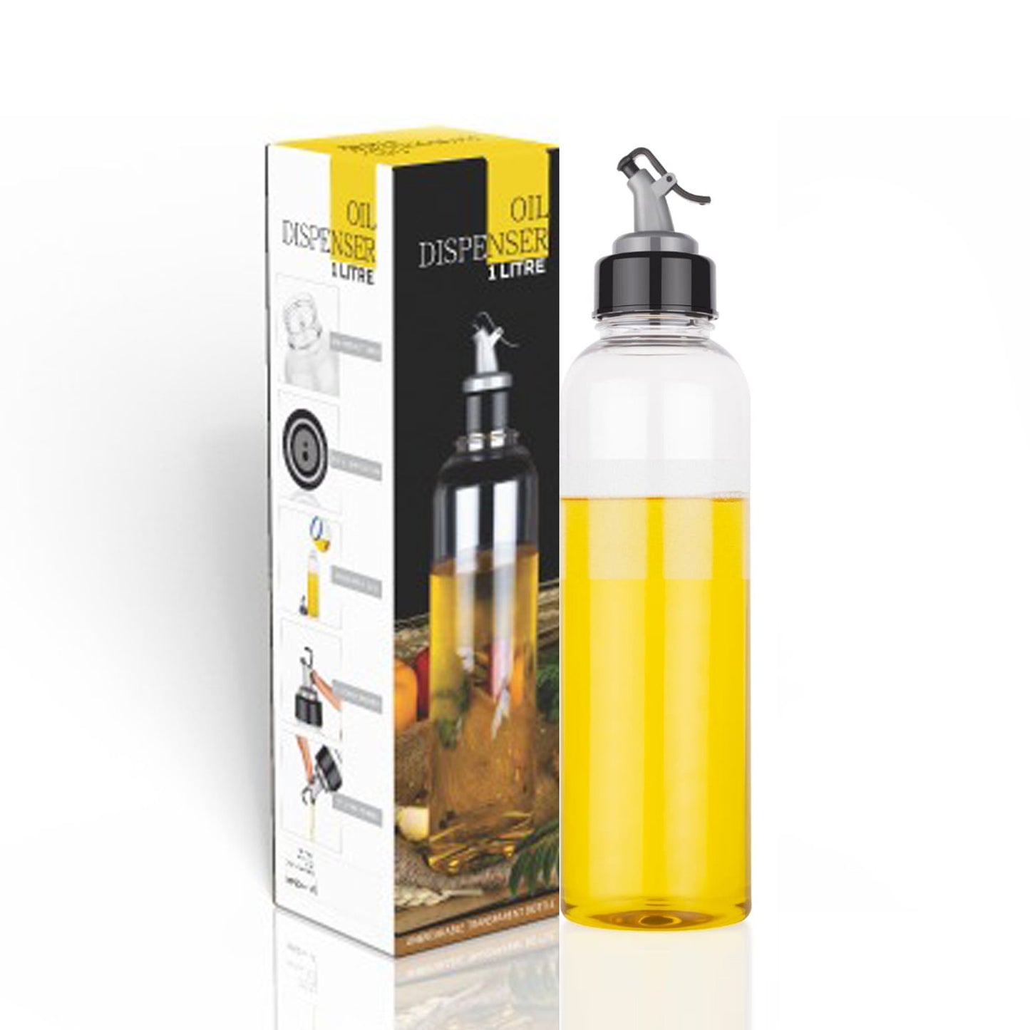 Oil Dispenser Transparent Plastic Oil Bottle 1 Liter - Happy Price - Image 7