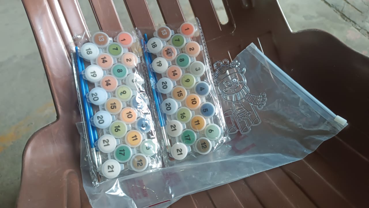 Paint By Number Kits 2 Set 21 Number Color 6 Paint Brushes (2 Set) - Happy Price - Image 7