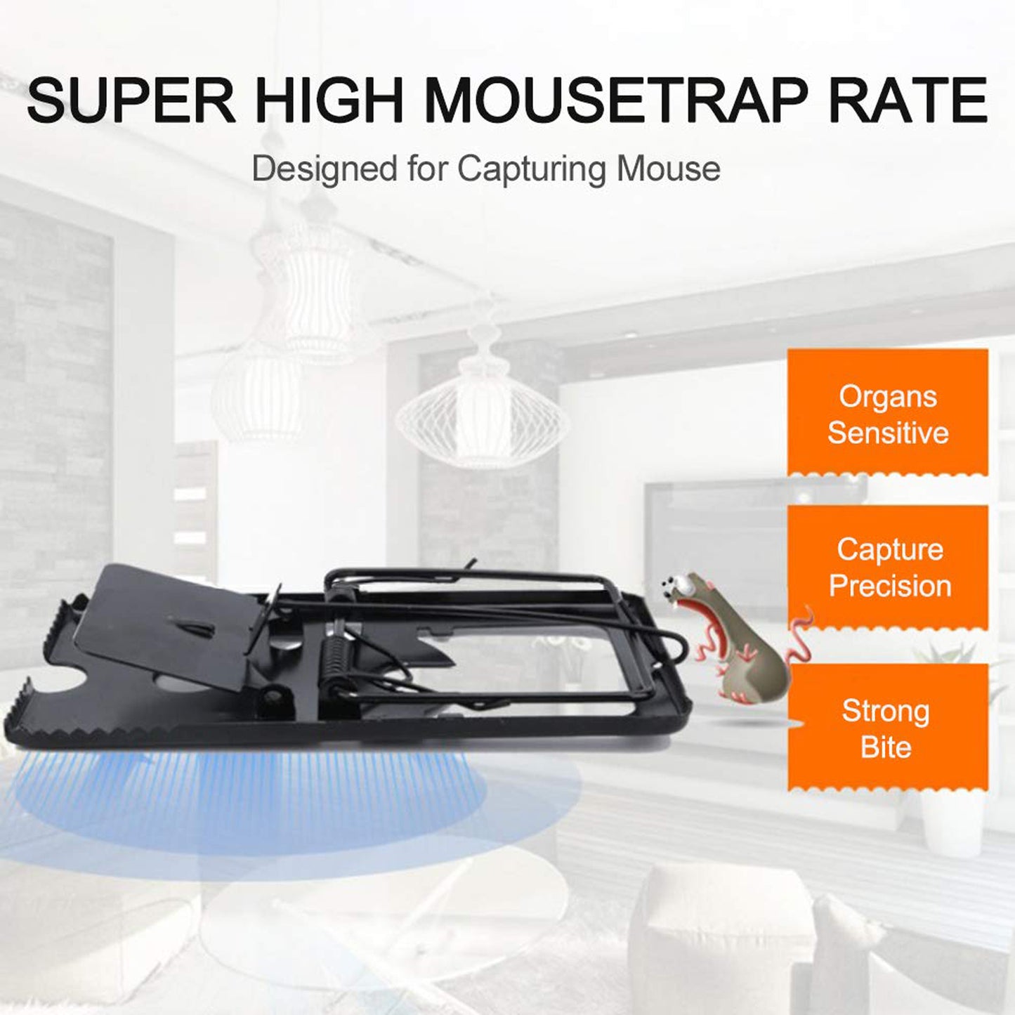 Mouse Trap Catcher Rodent Traps Mice Control Mice Snap Kill Trap (2 Pc) - Happy Price - Image 3
