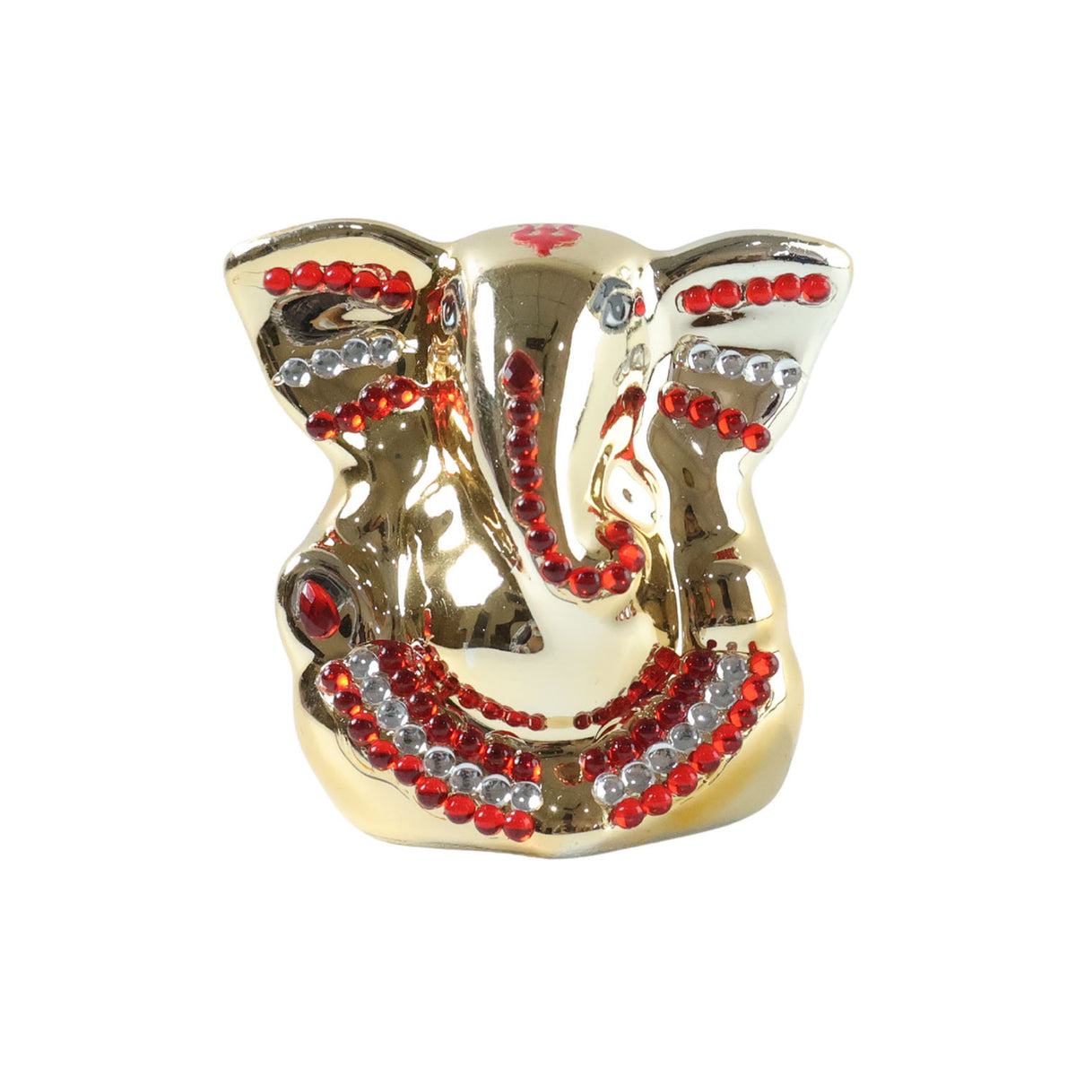Golden Ganesha Idol Showpiece - 1 Pc Decorative Ganpati Murti for Home, Car, Office - Happy Price - Image 4