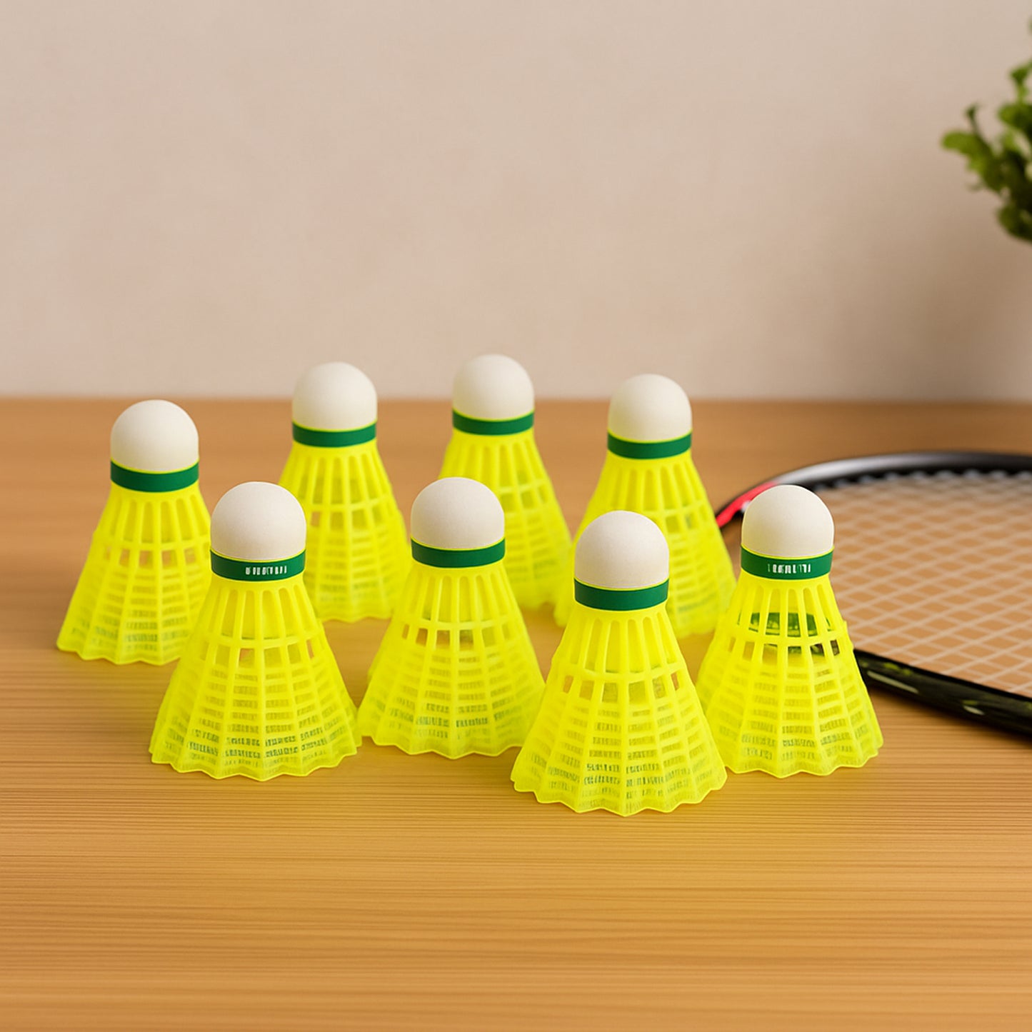 Durable Plastic Badminton Shuttlecocks Set - 10 Pcs Training Birdies with Cork Base - Great Price - Image 3