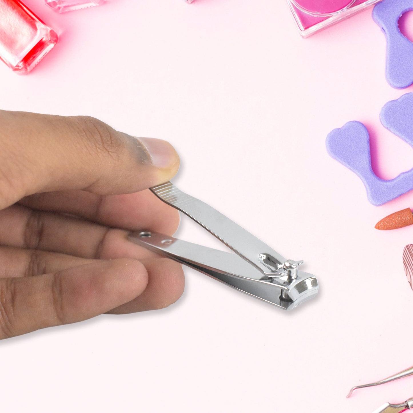 5 In 1 Pedicure Tool Pedicure Brush For Feet Foot Scrubber Foot File With Nail Cutter - Happy Price - Image 2