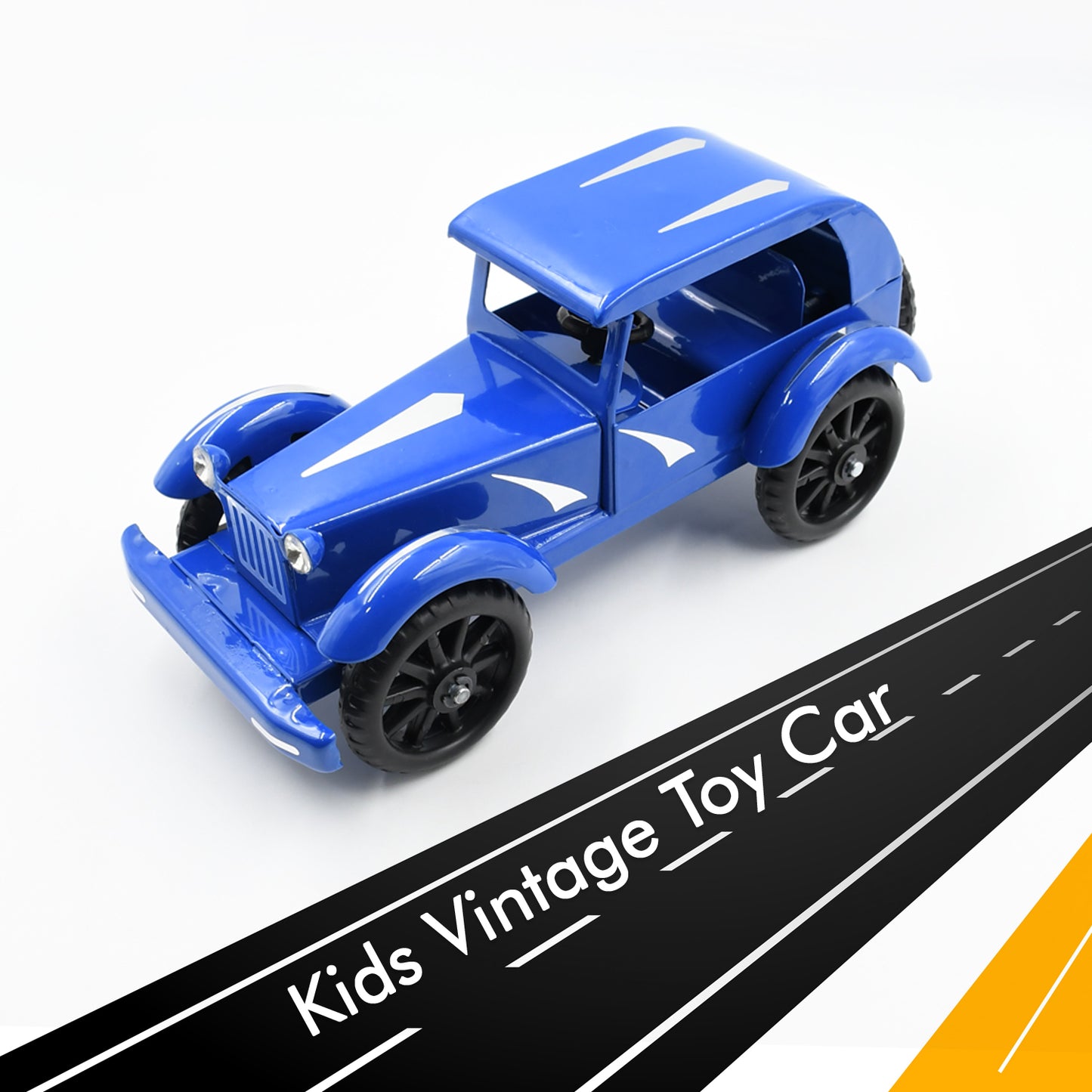 Vintage Metal Car 10 Inch Big Unbreakable Full Metal Body Car Vintage Car Toy Model Alloy Model Retro Car Model Toy Vehicle Classic Car Metal Vintage Car - Happy Price - Image 3