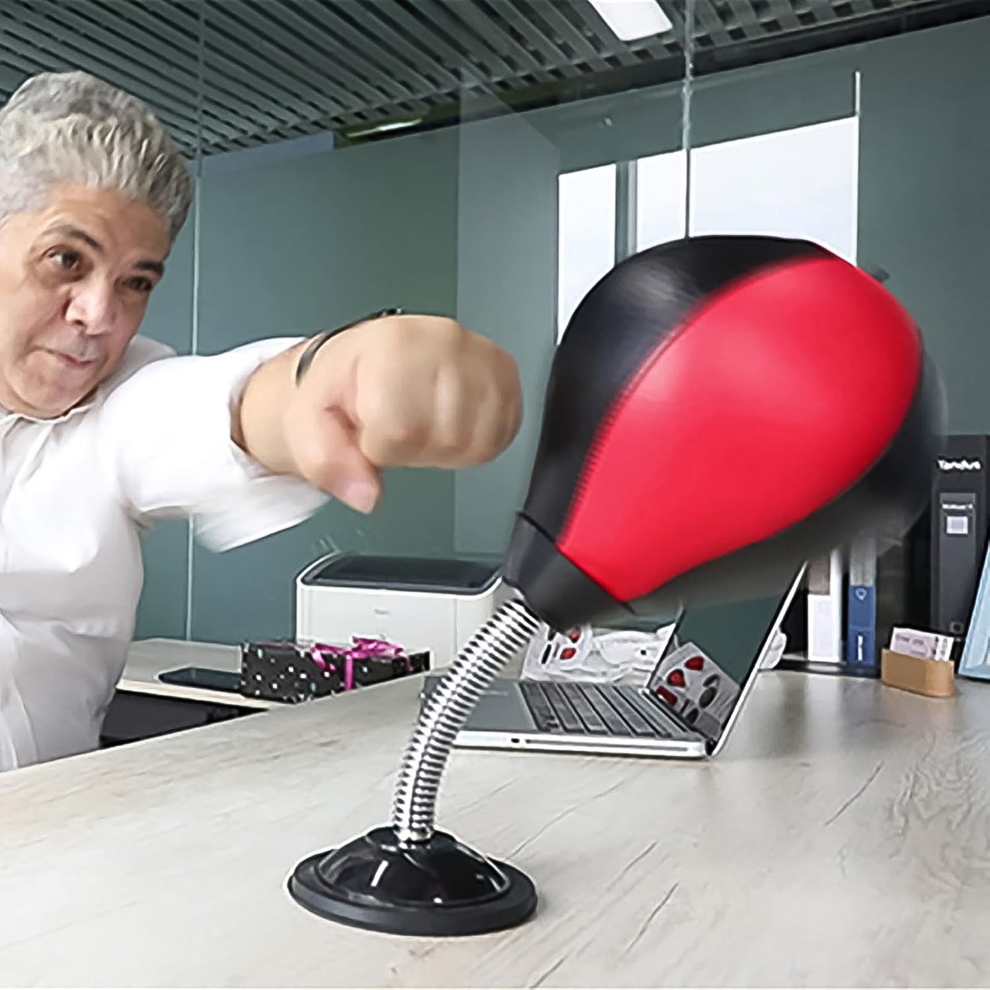 Inflatable Punching Bag with Air Pump - 2 Pc Set - Happy Price - Image 2