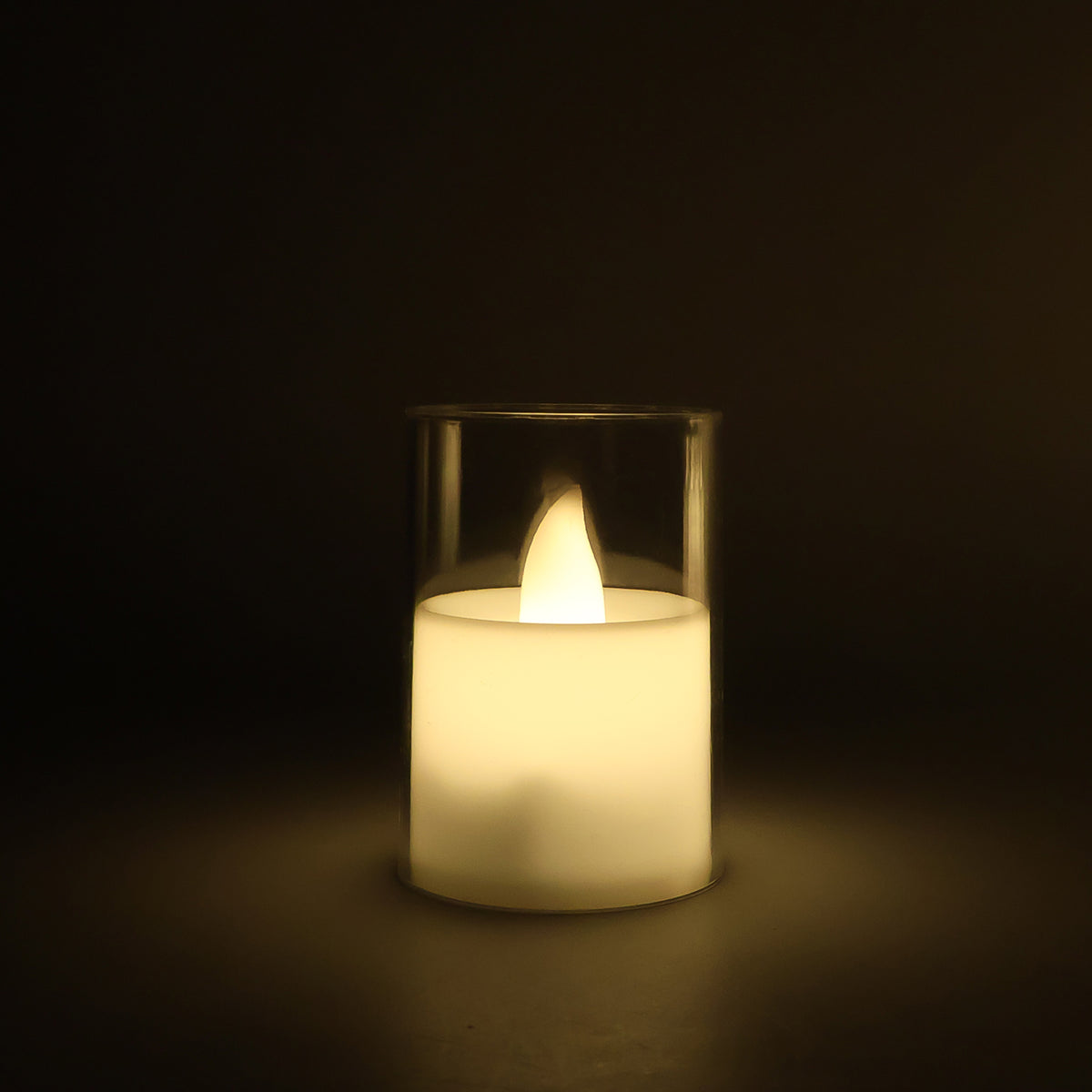 Set of 6 Flameless LED Votive Candles with Glass Holders - Happy Price - Image 5