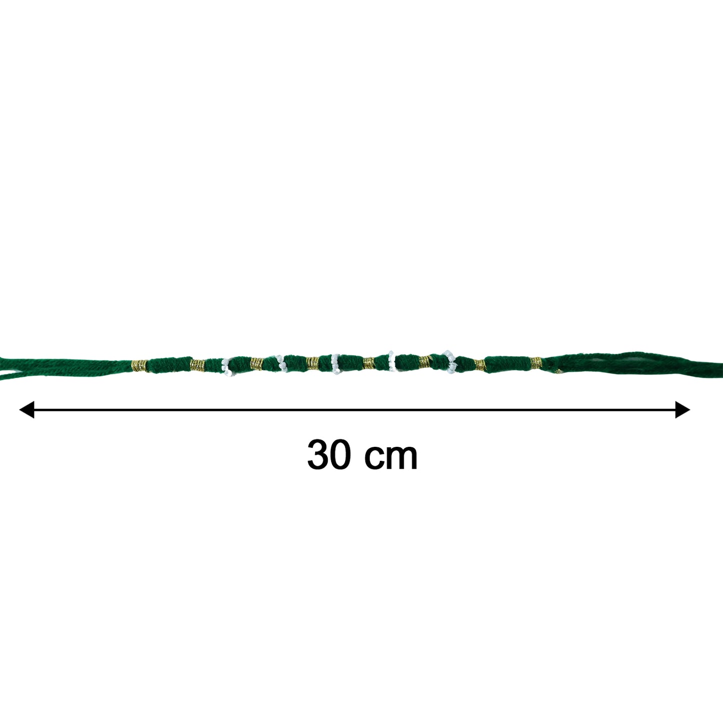 Traditional Green Pearl Rakhi - 1 Pc Mix Color - Happy Price - Image 5