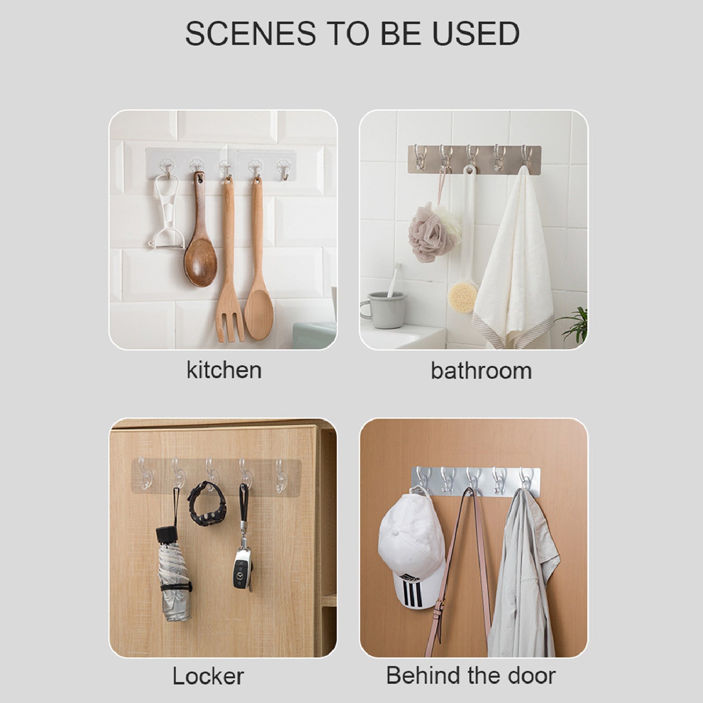 Adhesive Transparent Heavy Duty Wall Hook - Happy Price - Image 6